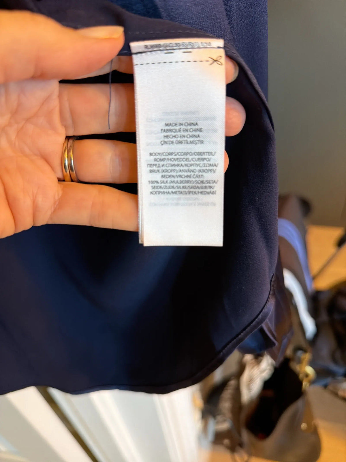 Ralph Lauren-sidenskjorta NWOT