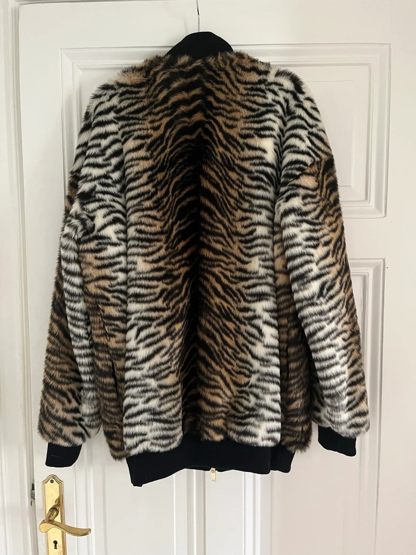 Stella Mccartney Faux Fur Tiger Bomber-jacka