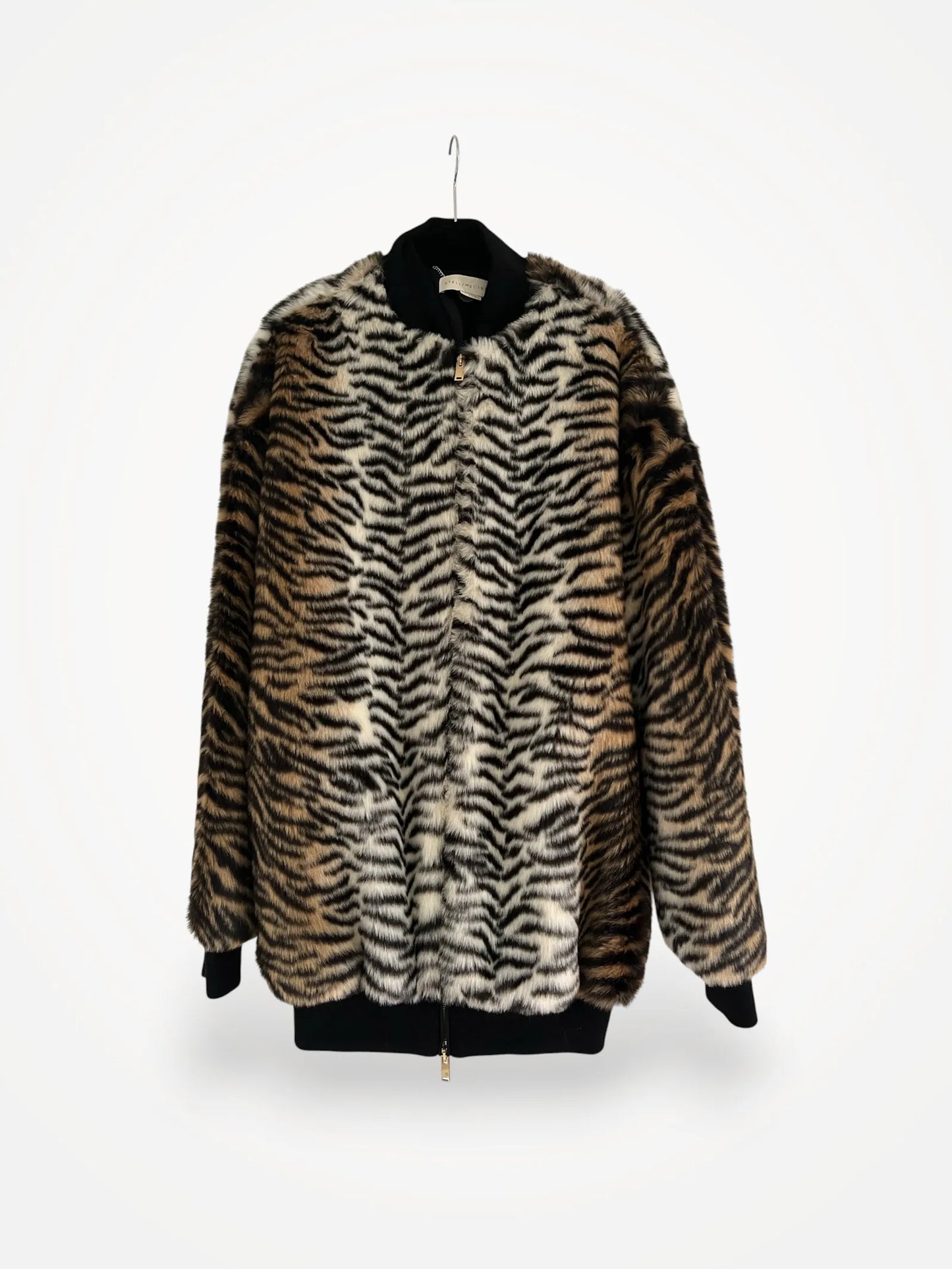 Stella Mccartney Faux Fur Tiger Bomber-jacka