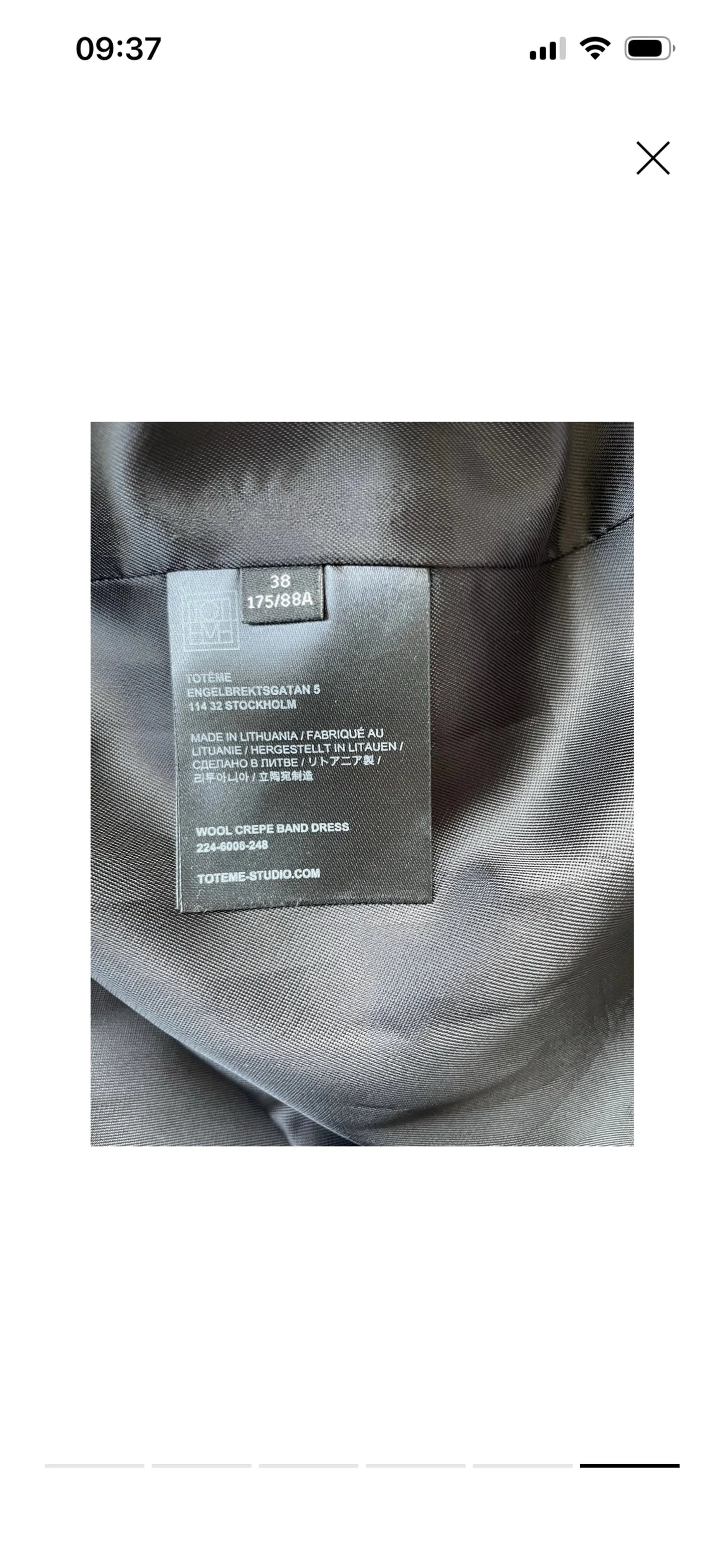 Toteme Wool Crepe Band Dress