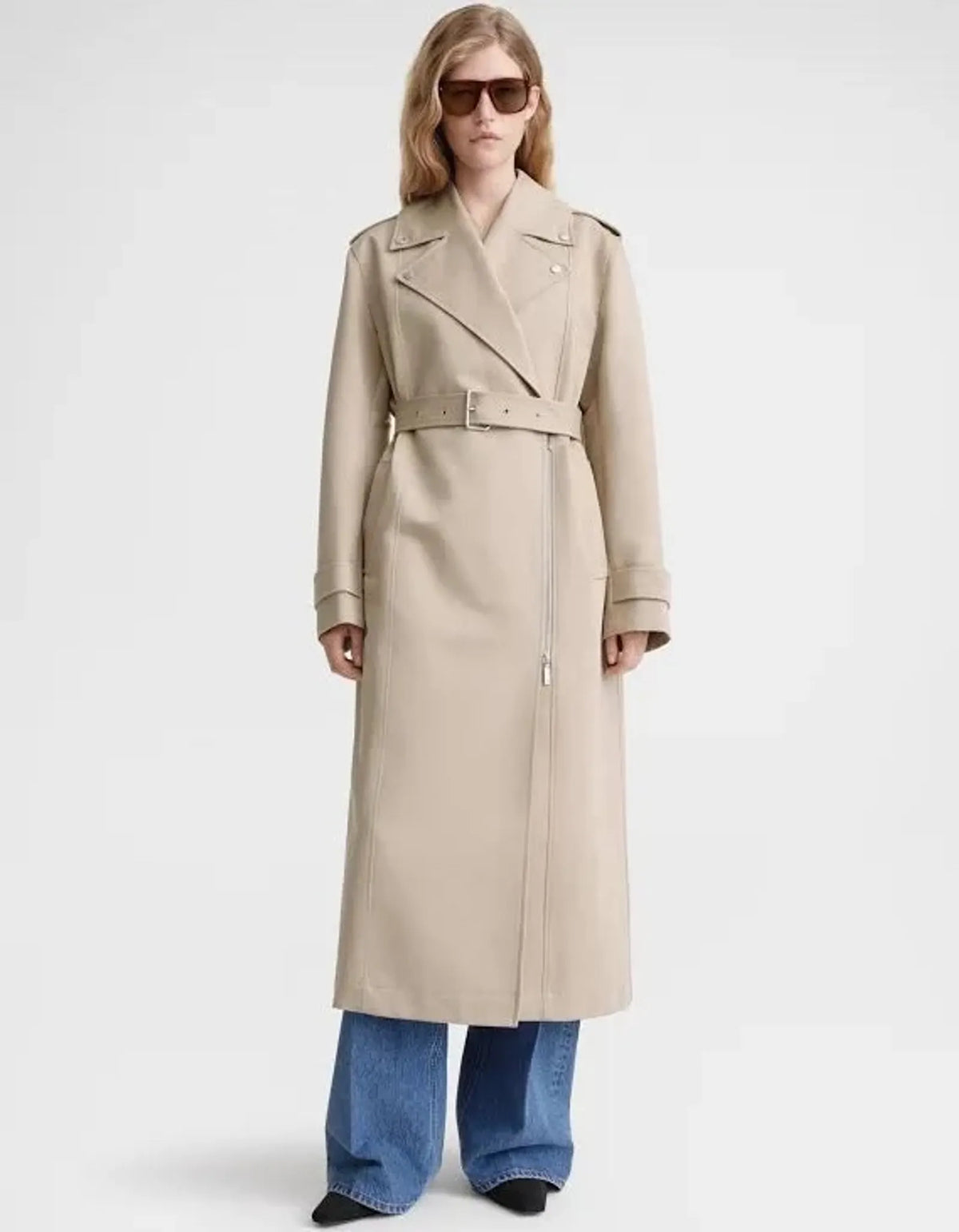 Toteme Cotton Biker Trench-trenchcoat NWT