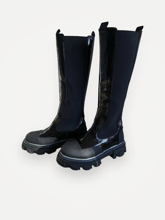 Ganni High Chelsea-skinnboots