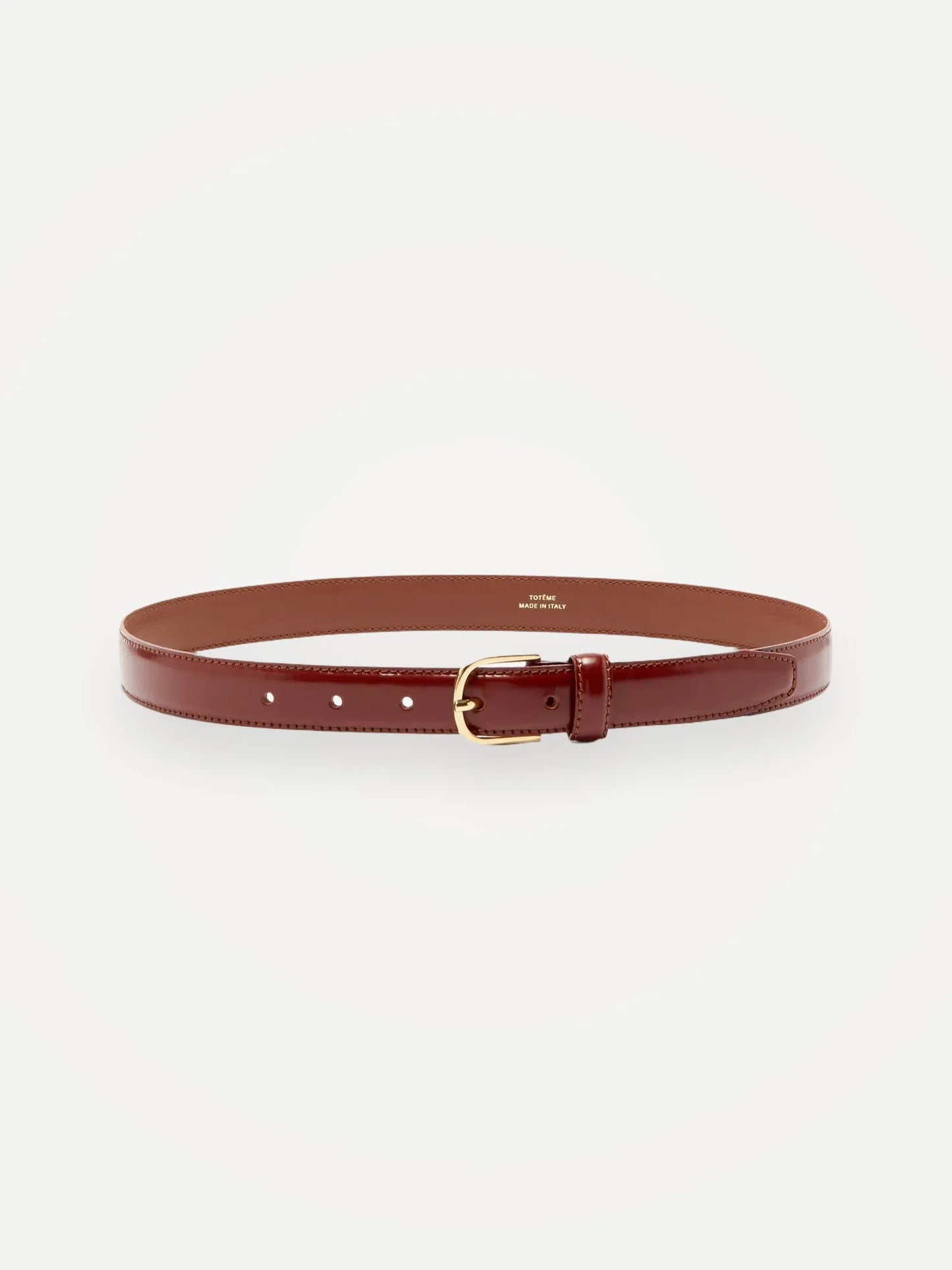 Toteme Totême Skinny Leather Belt Burgundy Belt
