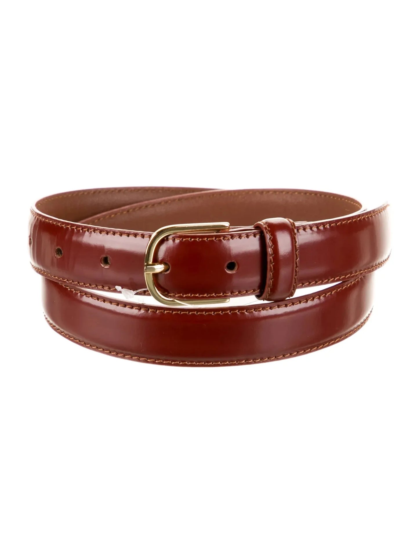 Toteme Totême Skinny Leather Belt Burgundy Belt