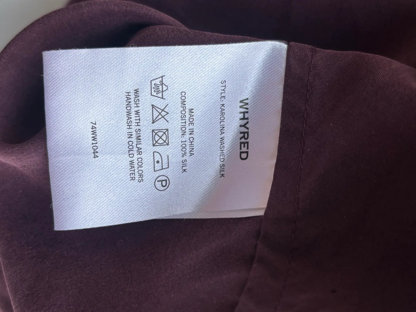 Whyred Karolina Washed Silk-sidenblus