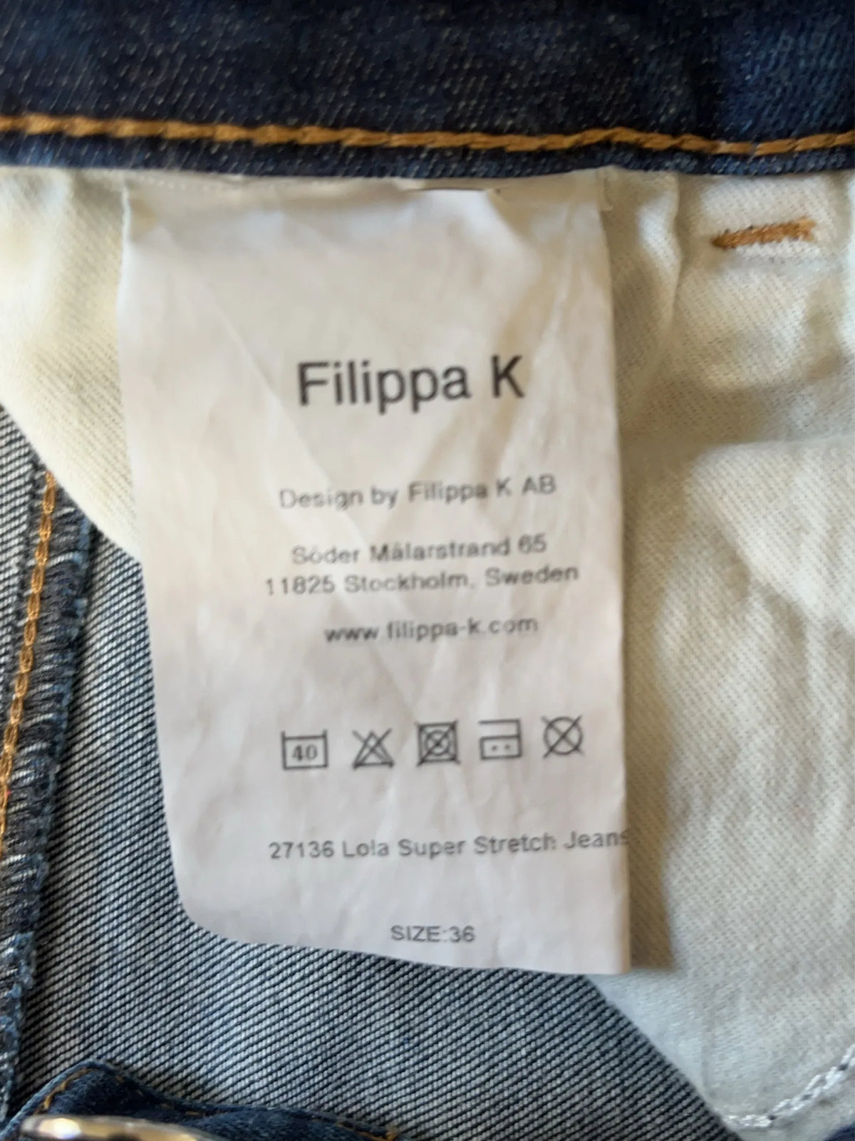Filippa K Lola Super Stretch-jeans NWOT