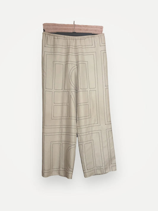 Toteme Monogram Silk Pj-sidenbyxor