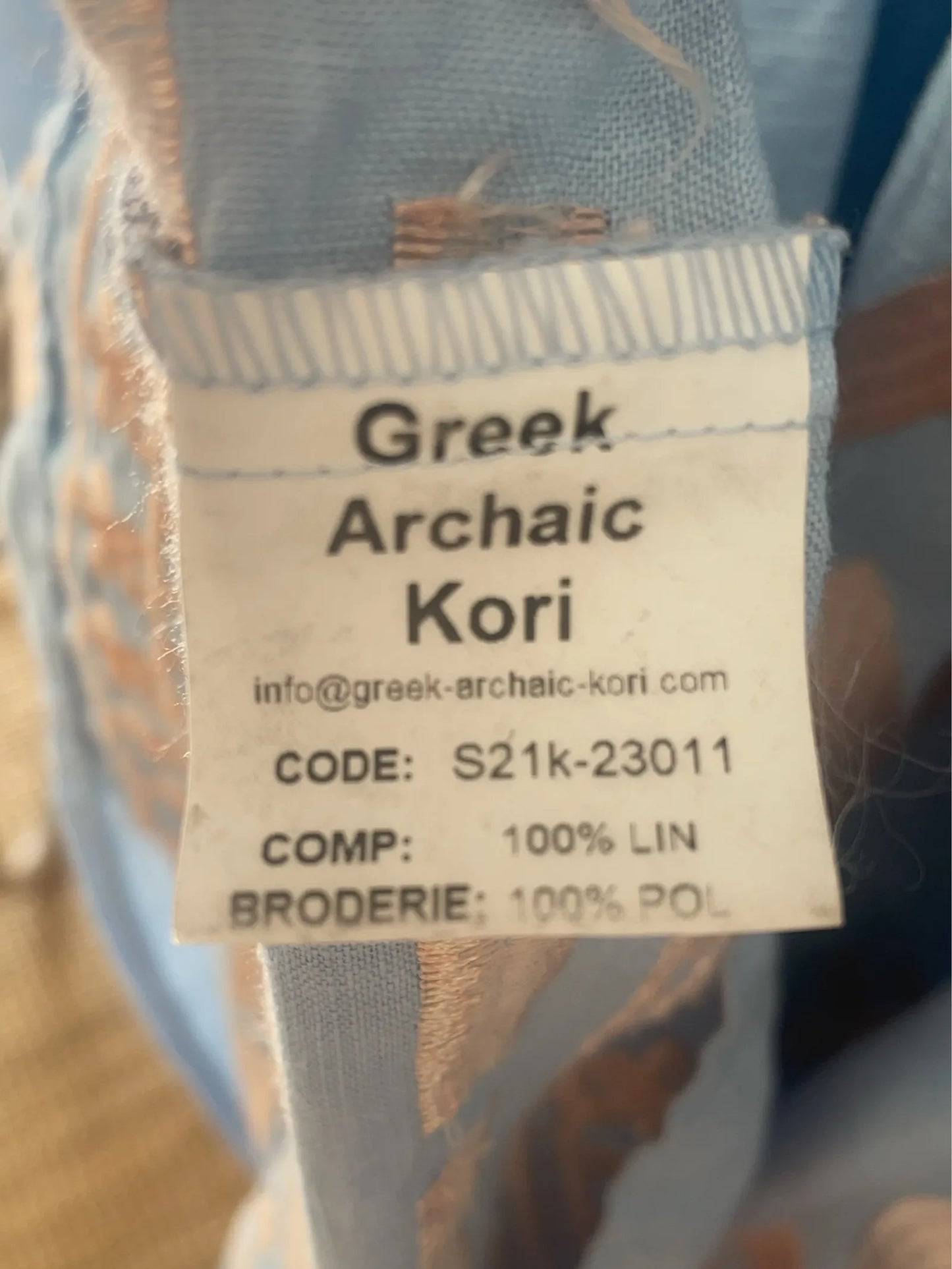 Greek Archaic Kori-linneklänning