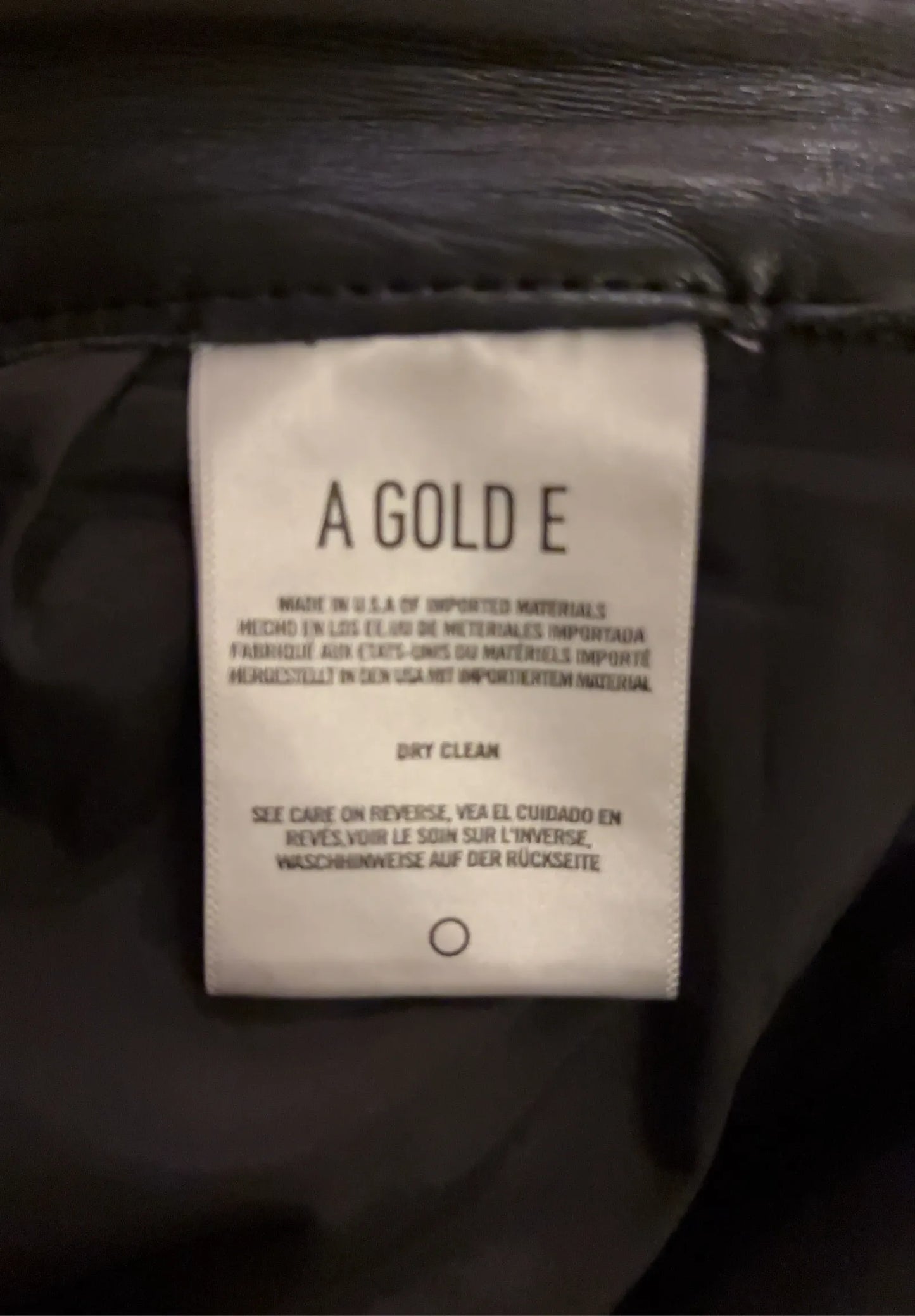 Agolde Mid-rise Leather-blend Bootcut Trousers