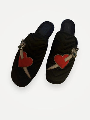 Gucci Princetown Silk & Clogs-skor