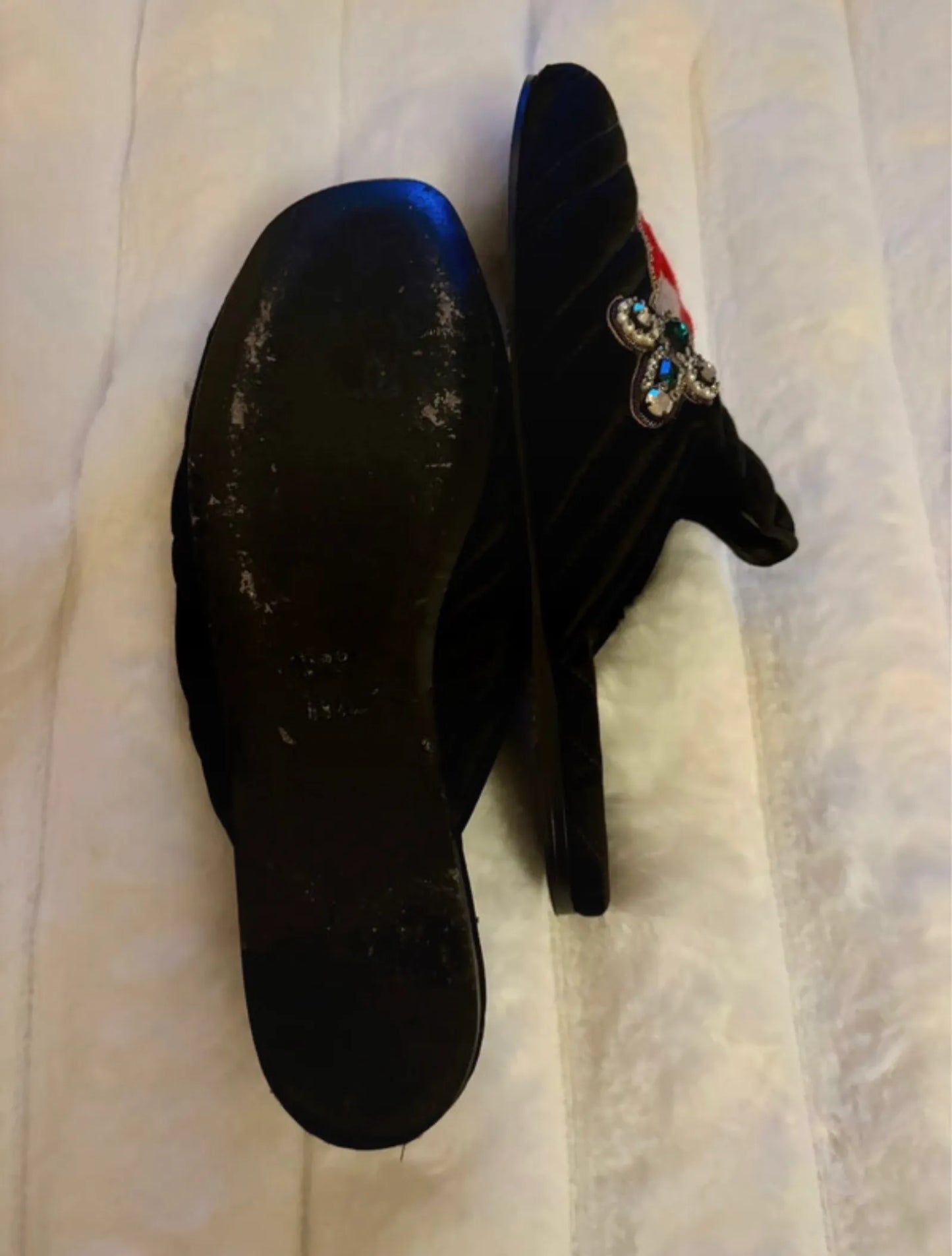 Gucci Princetown Silk & Clogs-skor