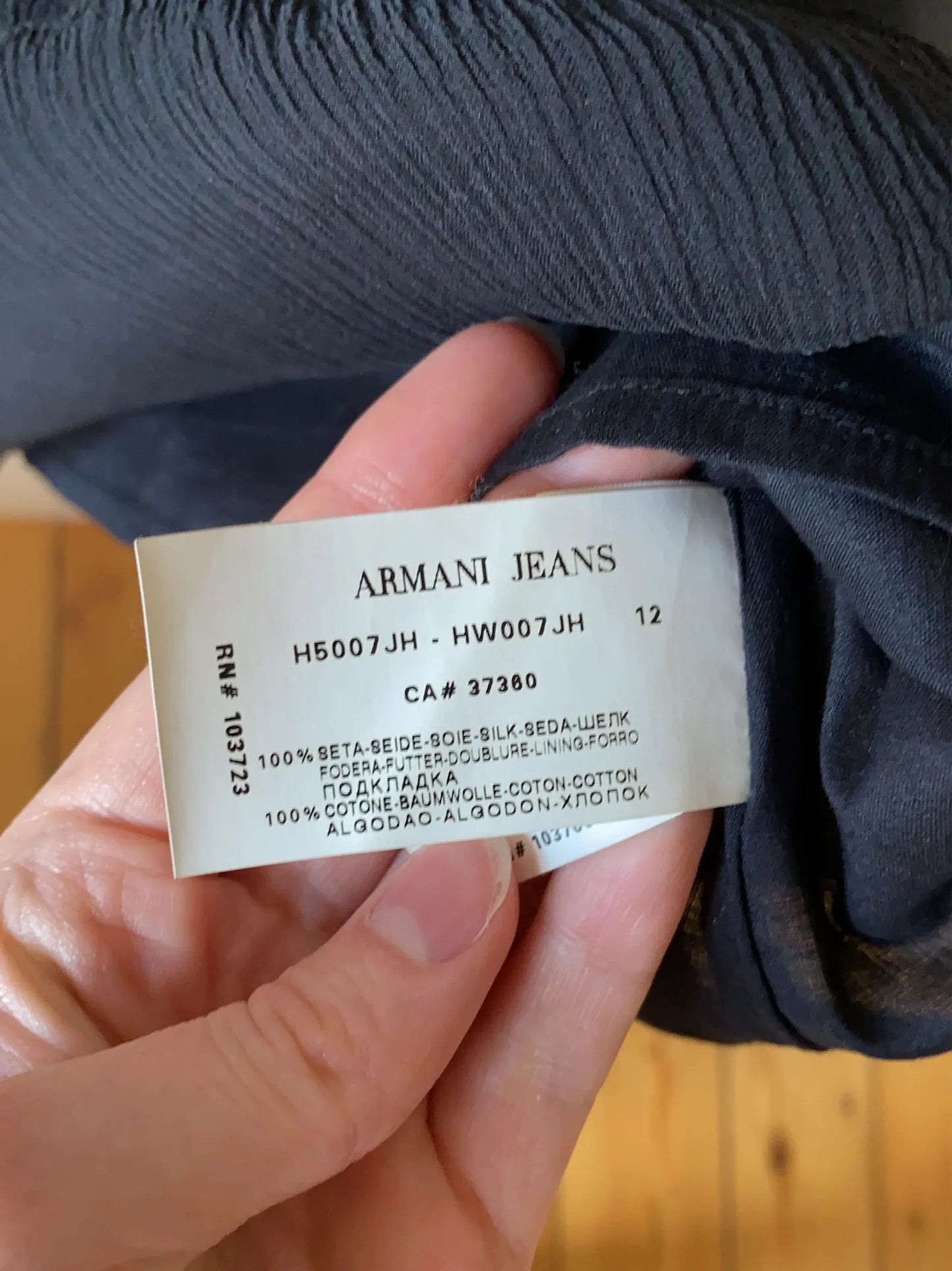 Armani-sidentopp NWT