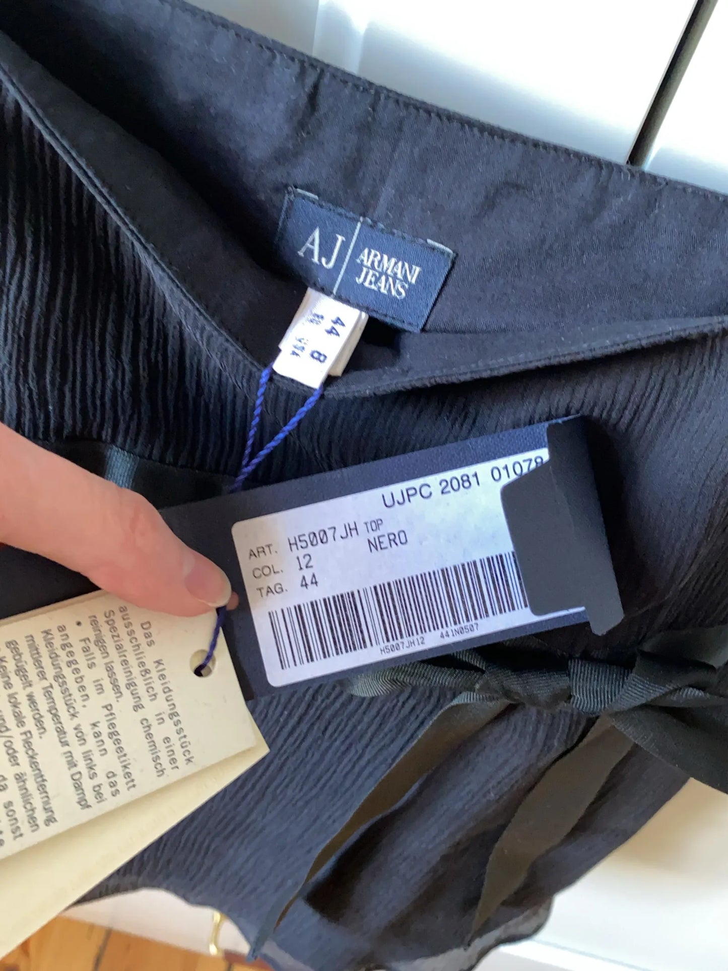 Armani-sidentopp NWT