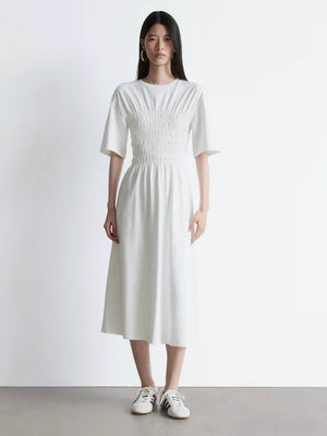 & Other Stories Other Stories Smockad Vit Xs Dress