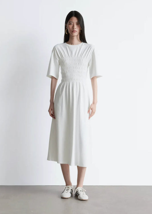 & Other Stories Other Stories Smockad Vit Xs Dress
