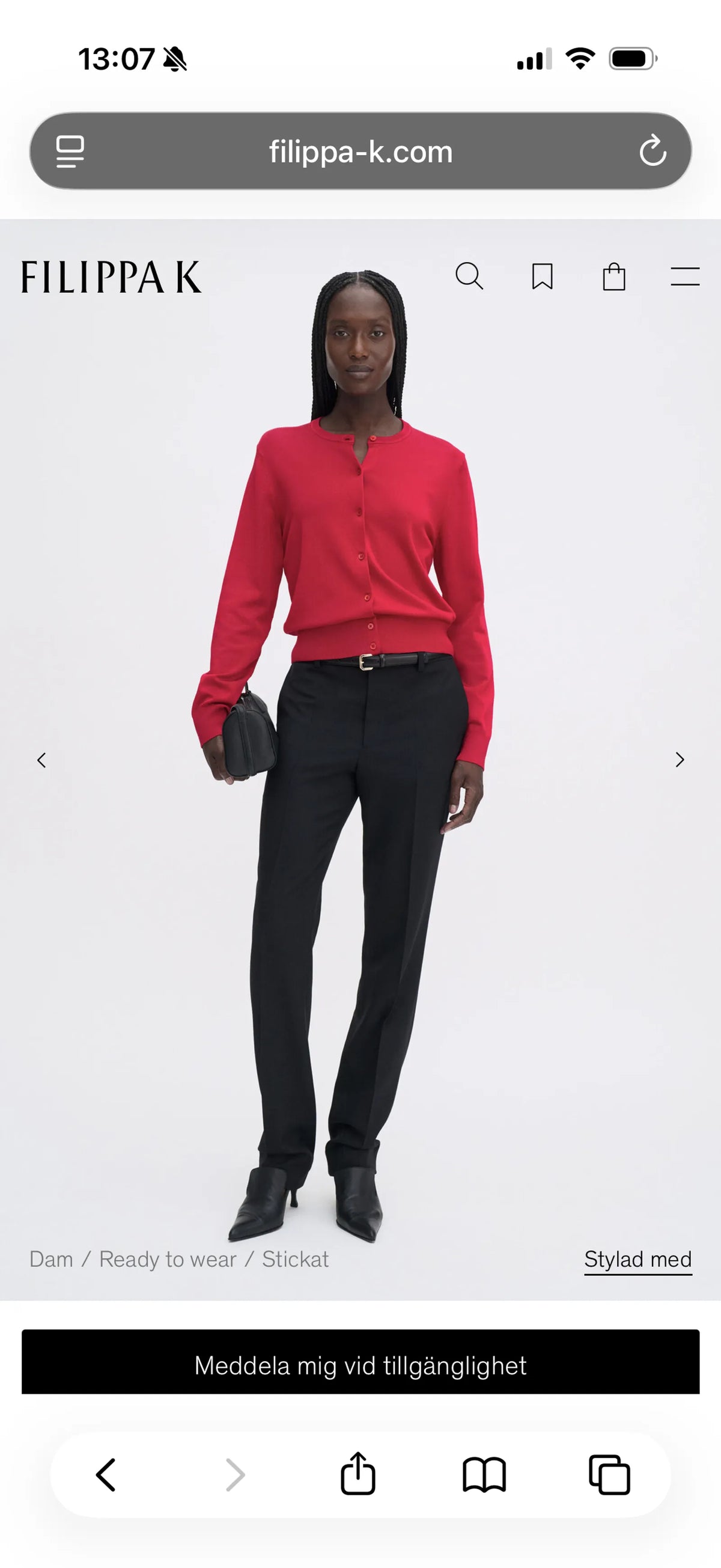 Filippa K Glossy Knit Cardigan