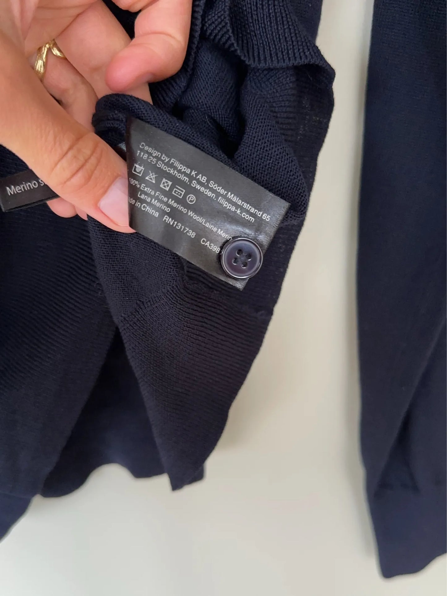 Filippa K Merino Short-ullkofta