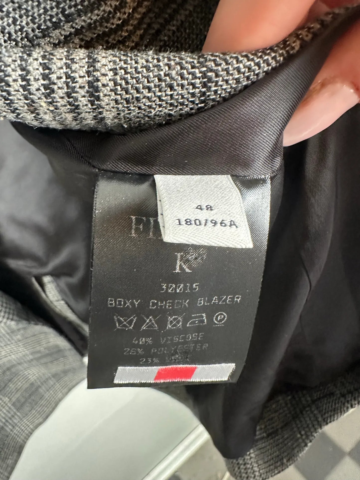 Filippa K Boxy Check Blazer-kavaj