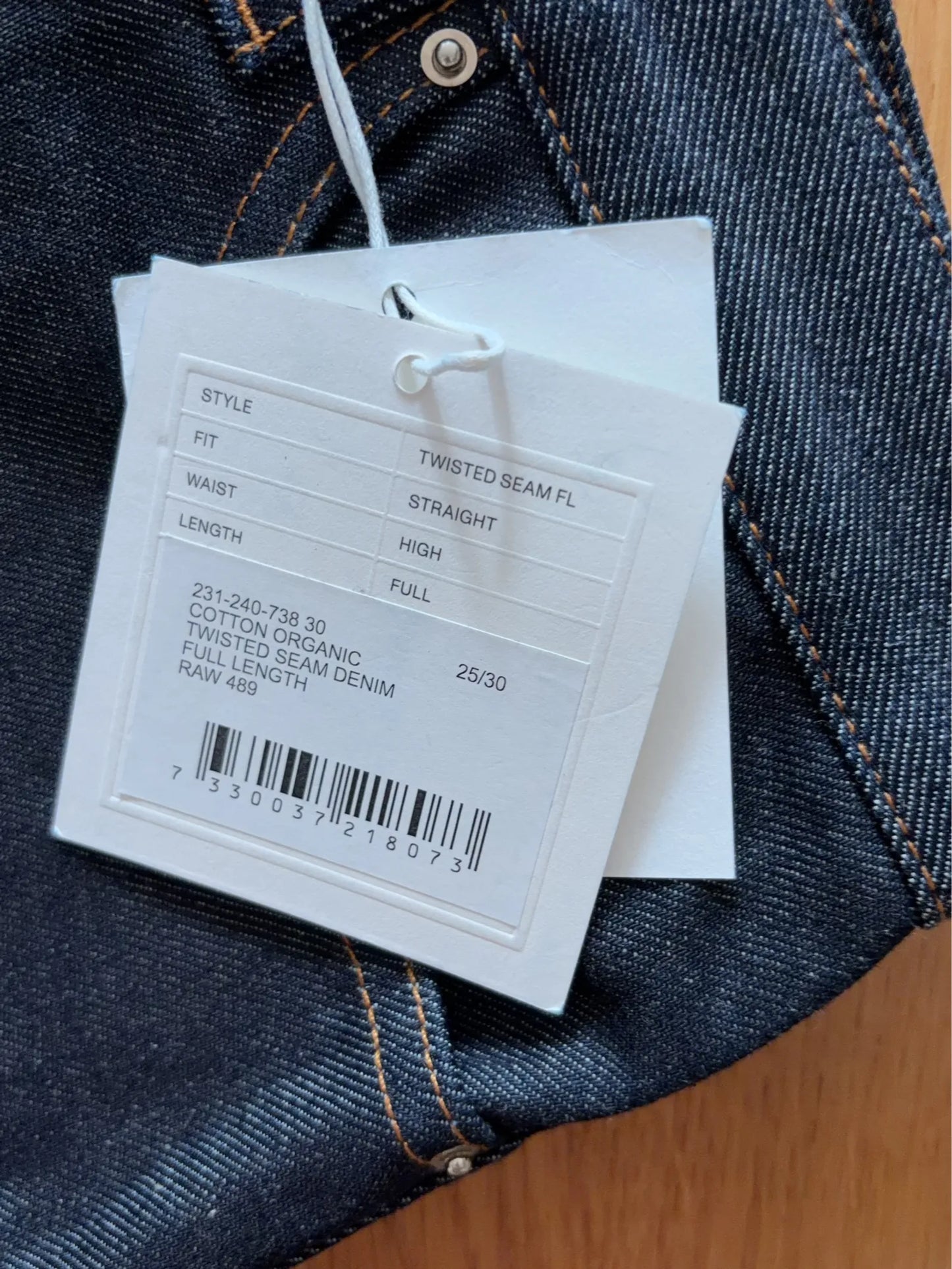 Toteme Twisted Seam Denim Full Length-jeans NWT
