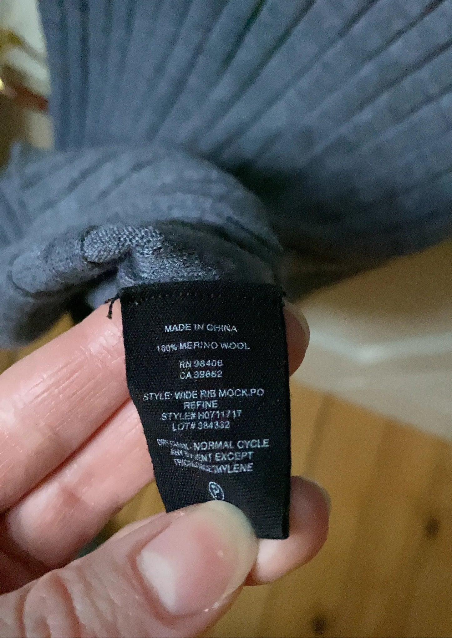 Theory Wide Rib Mockpo Refine Sweater
