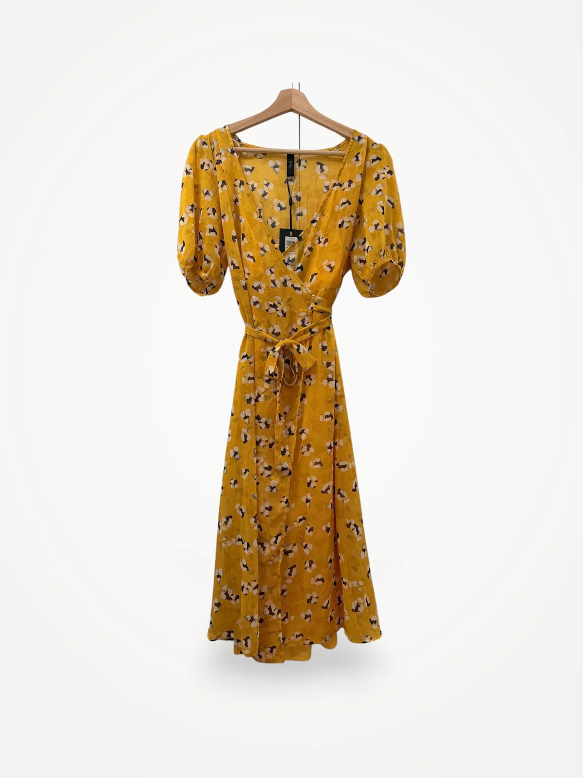 YAS Yasmelia Ss Golden Haze Midsummer-klänning NWT