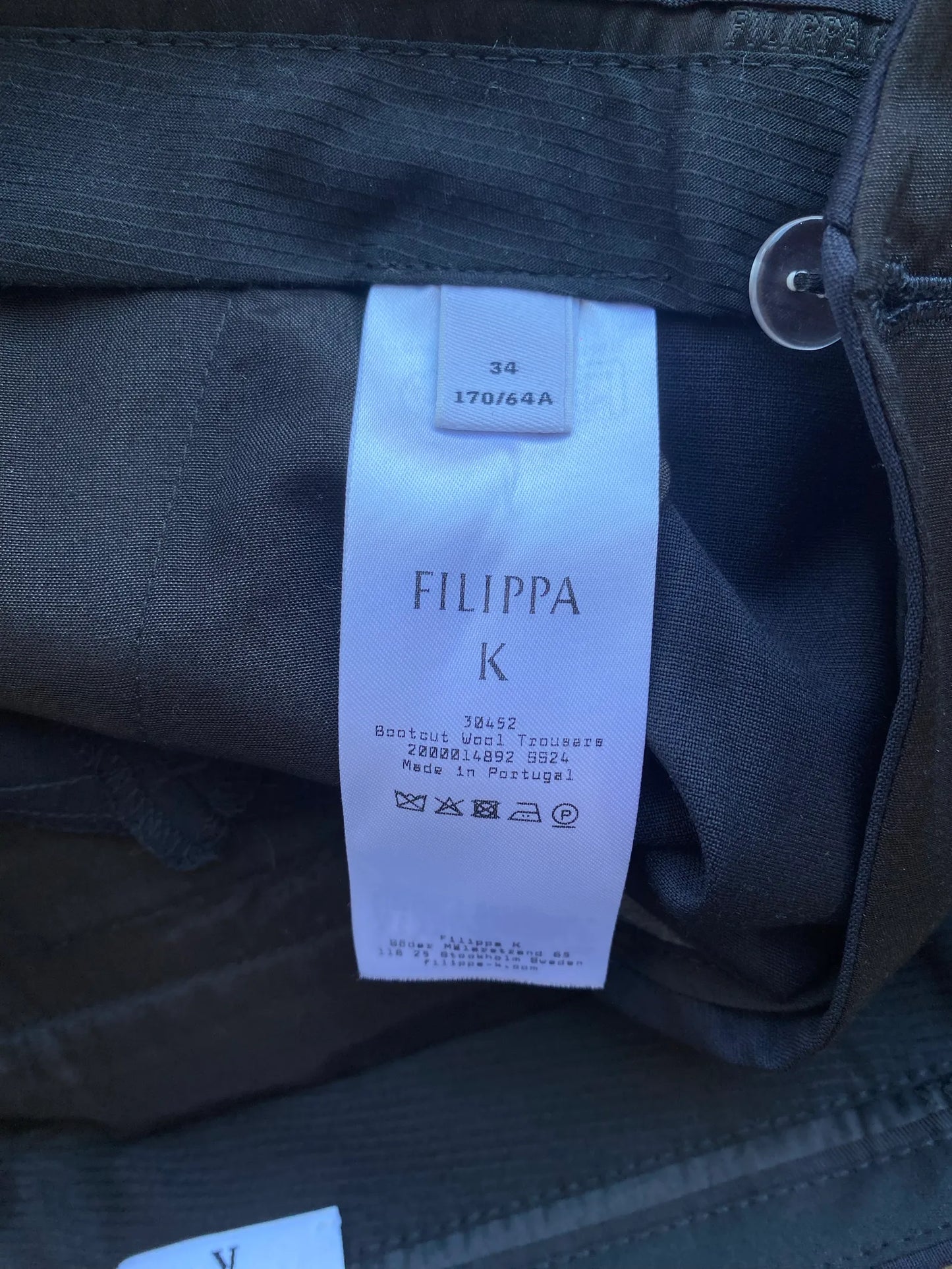 Filippa K Bootcut Wool-ullbyxor