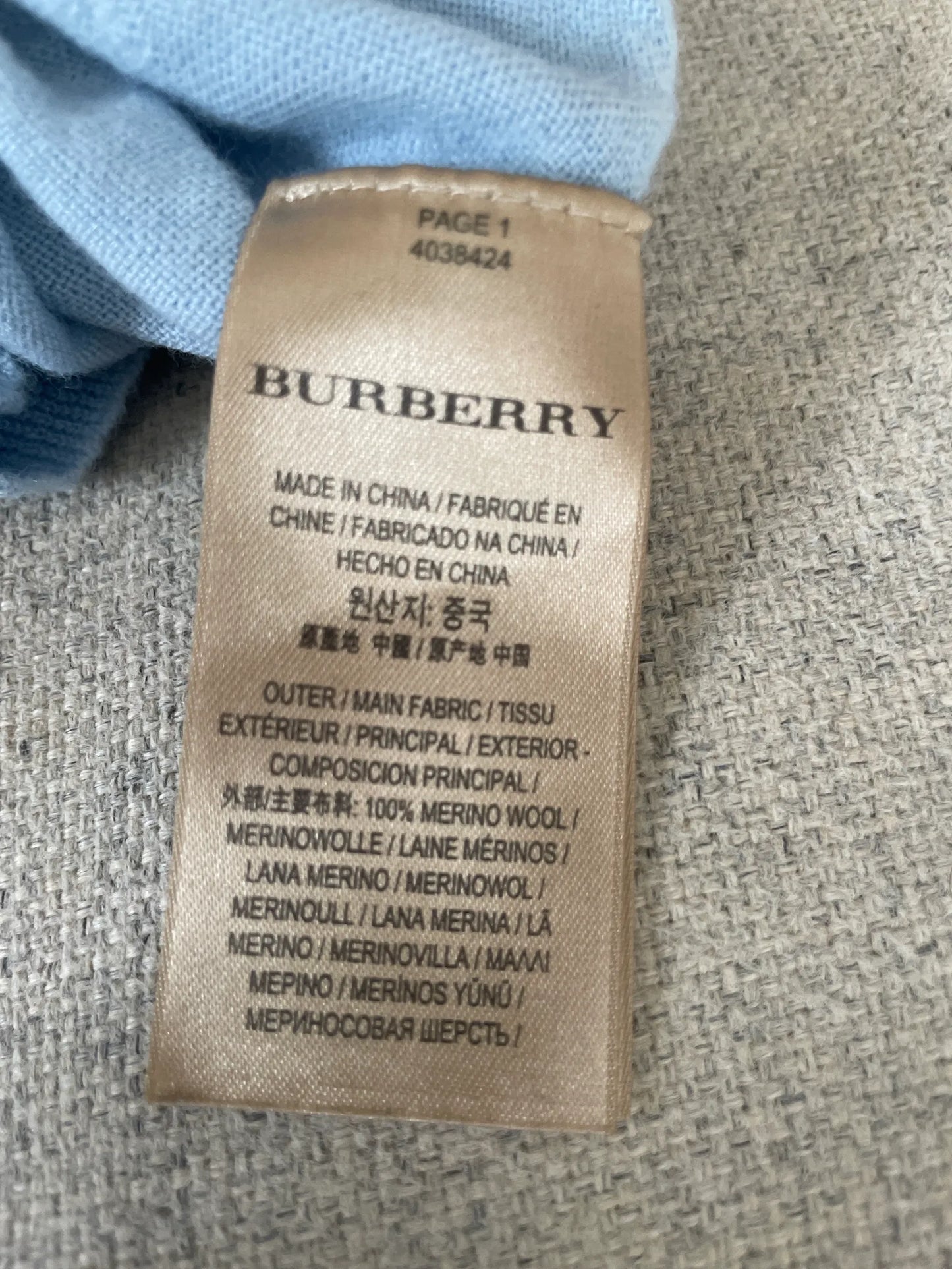 Burberry-ulltröja
