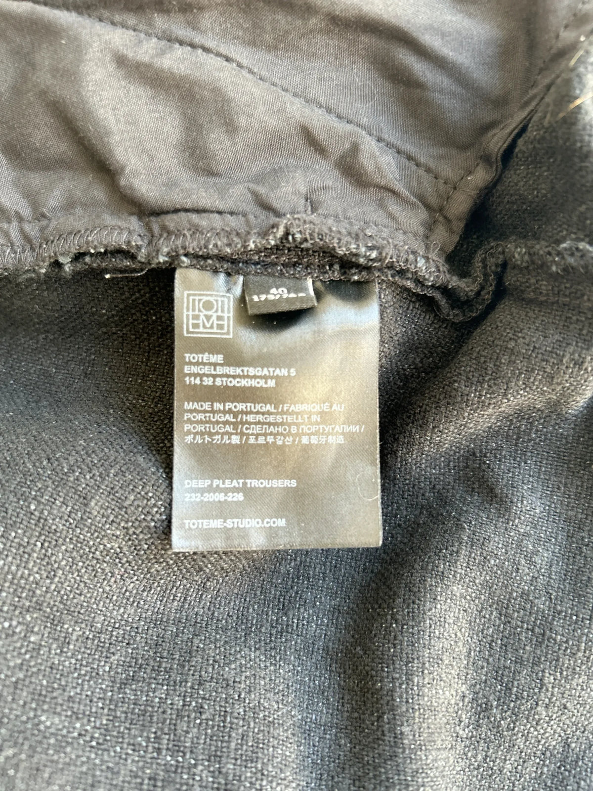 Toteme Deep Pleat-kostymbyxor