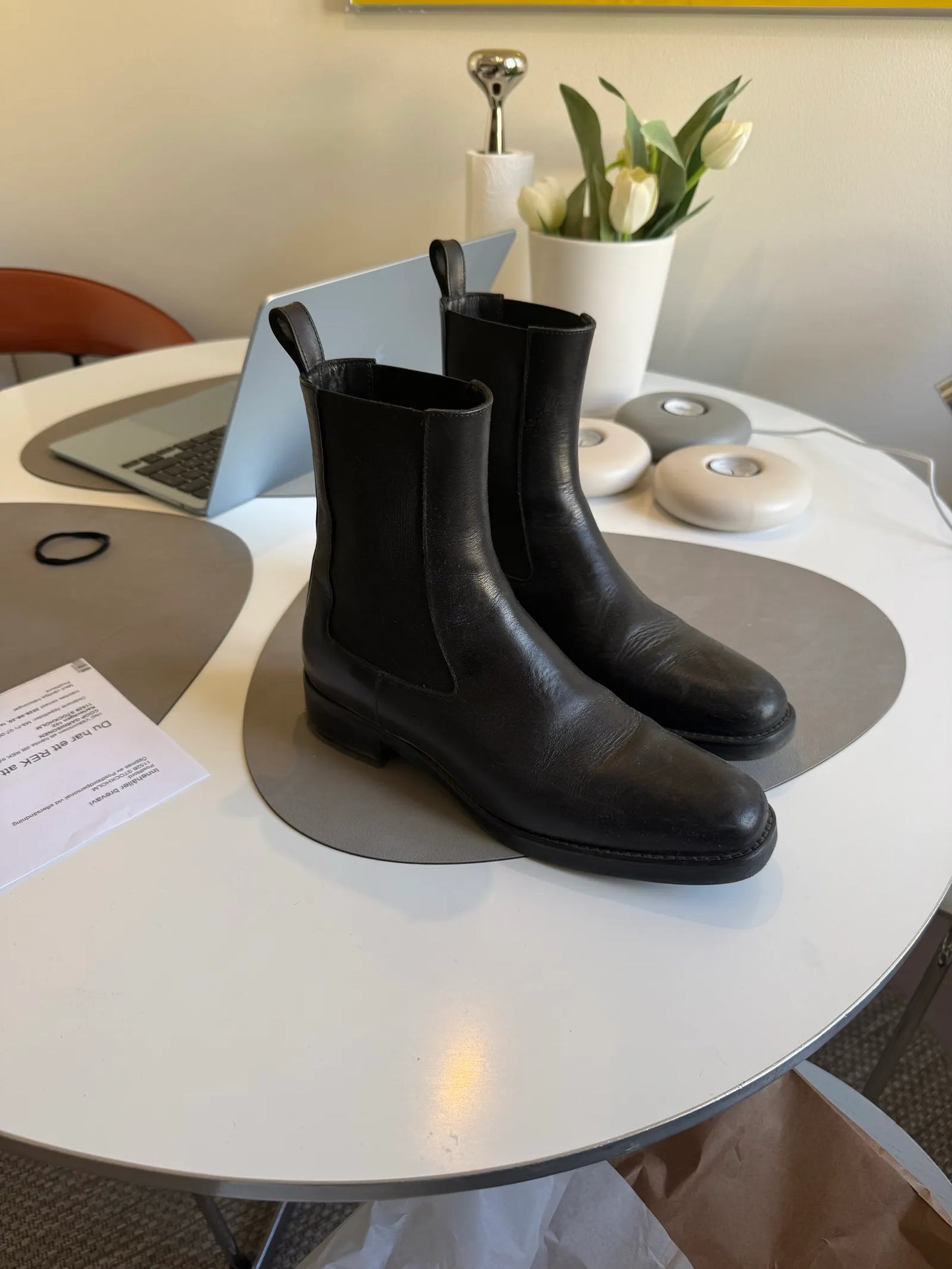 Cos Chelsea Leather Boots