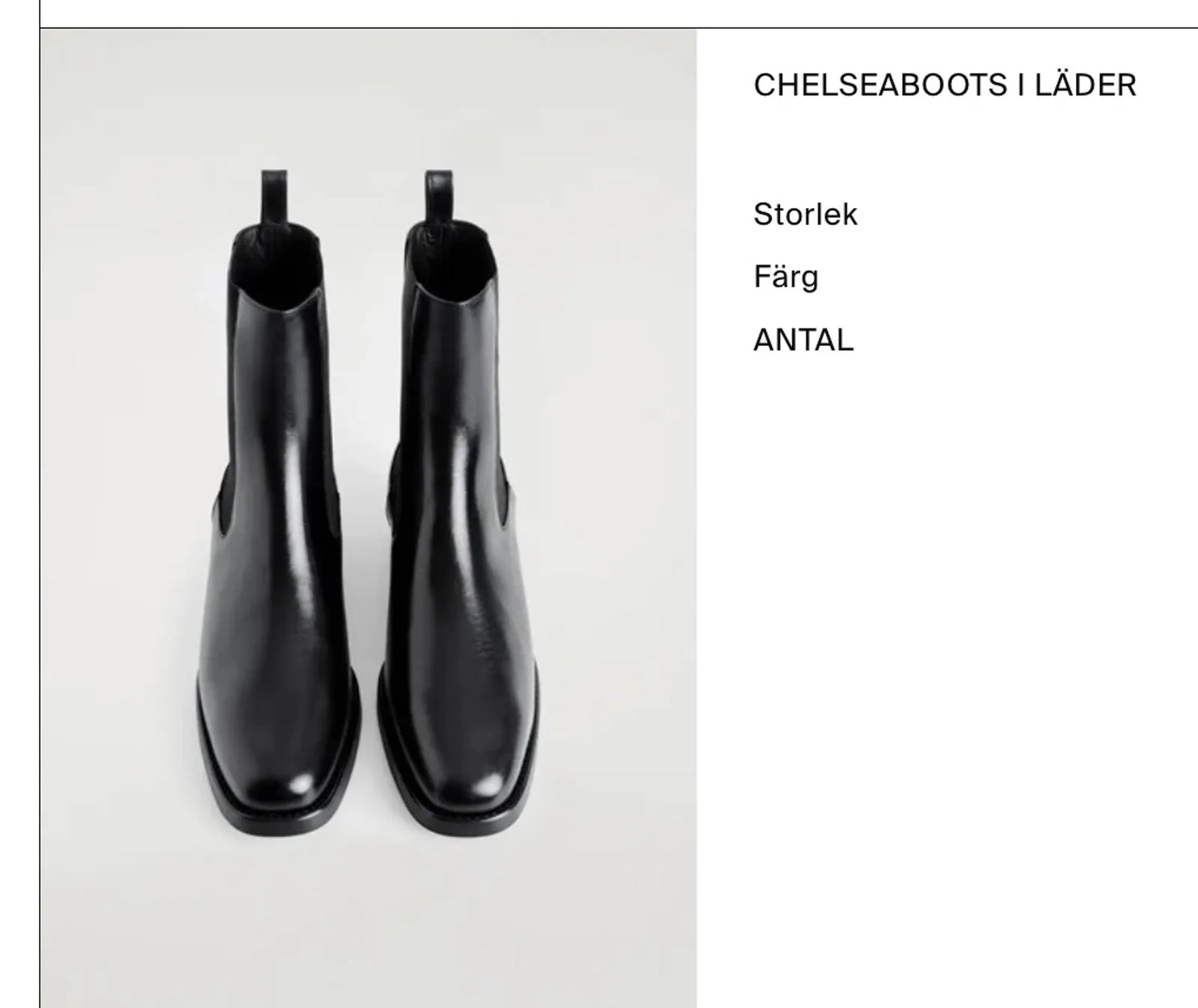 Cos Chelsea Leather Boots