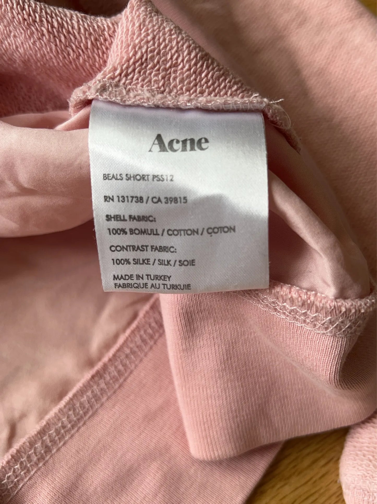 Acne Studios Beals Short-sweatshirt