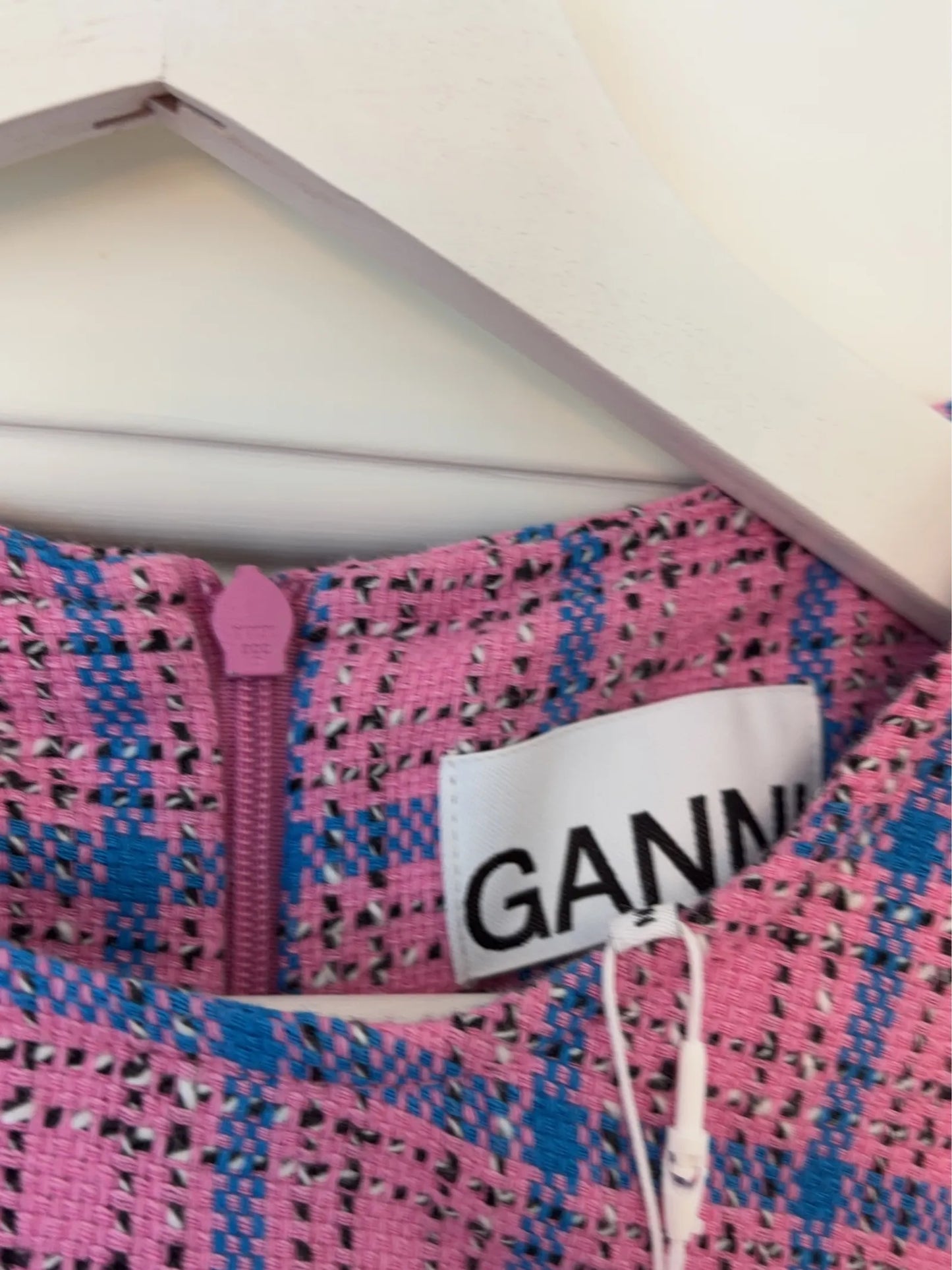 Ganni Check Suiting Mini-klänning NWT