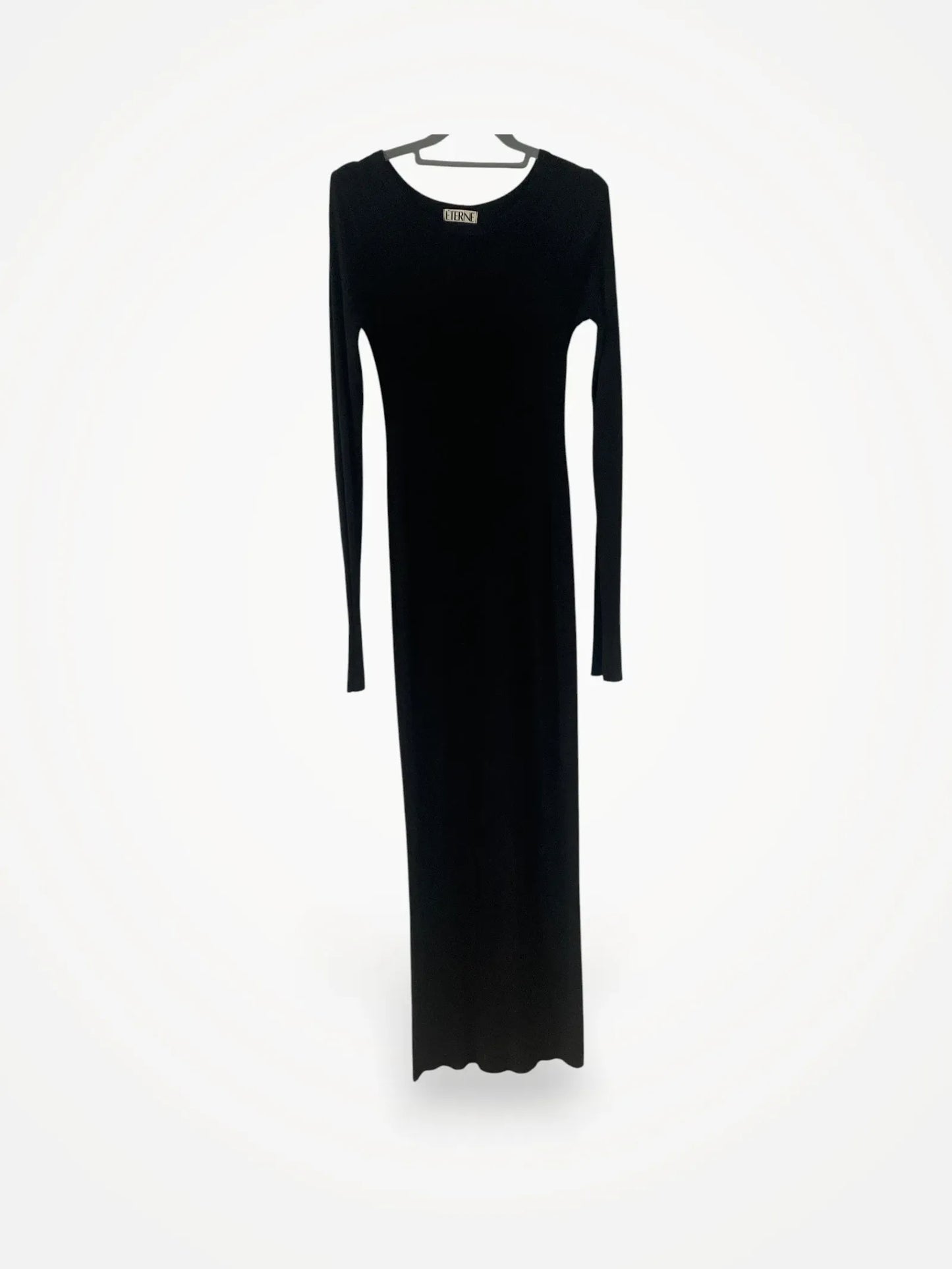 Eterné Long Sleeve Crew Maxi-klänning