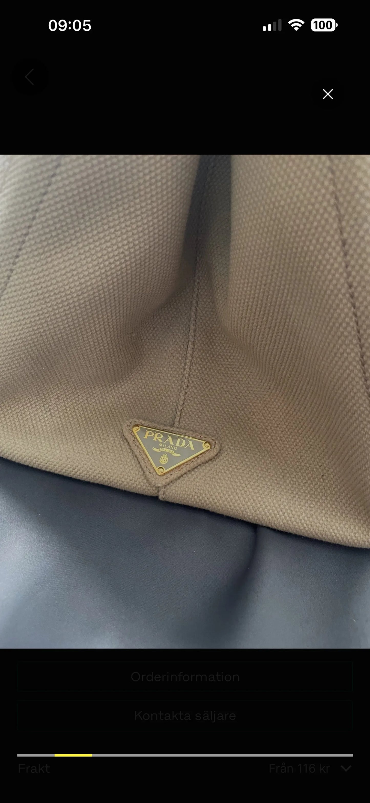 Prada Canapa Tote-handväska