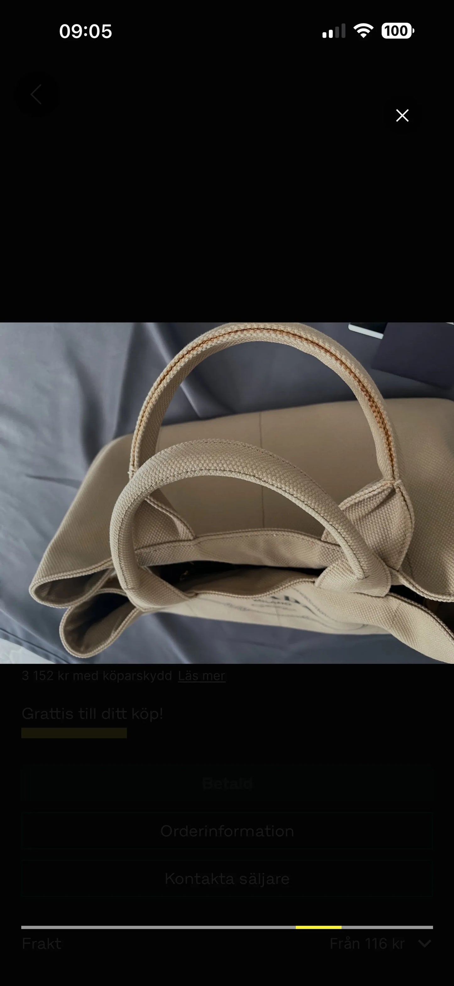 Prada Canapa Tote-handväska