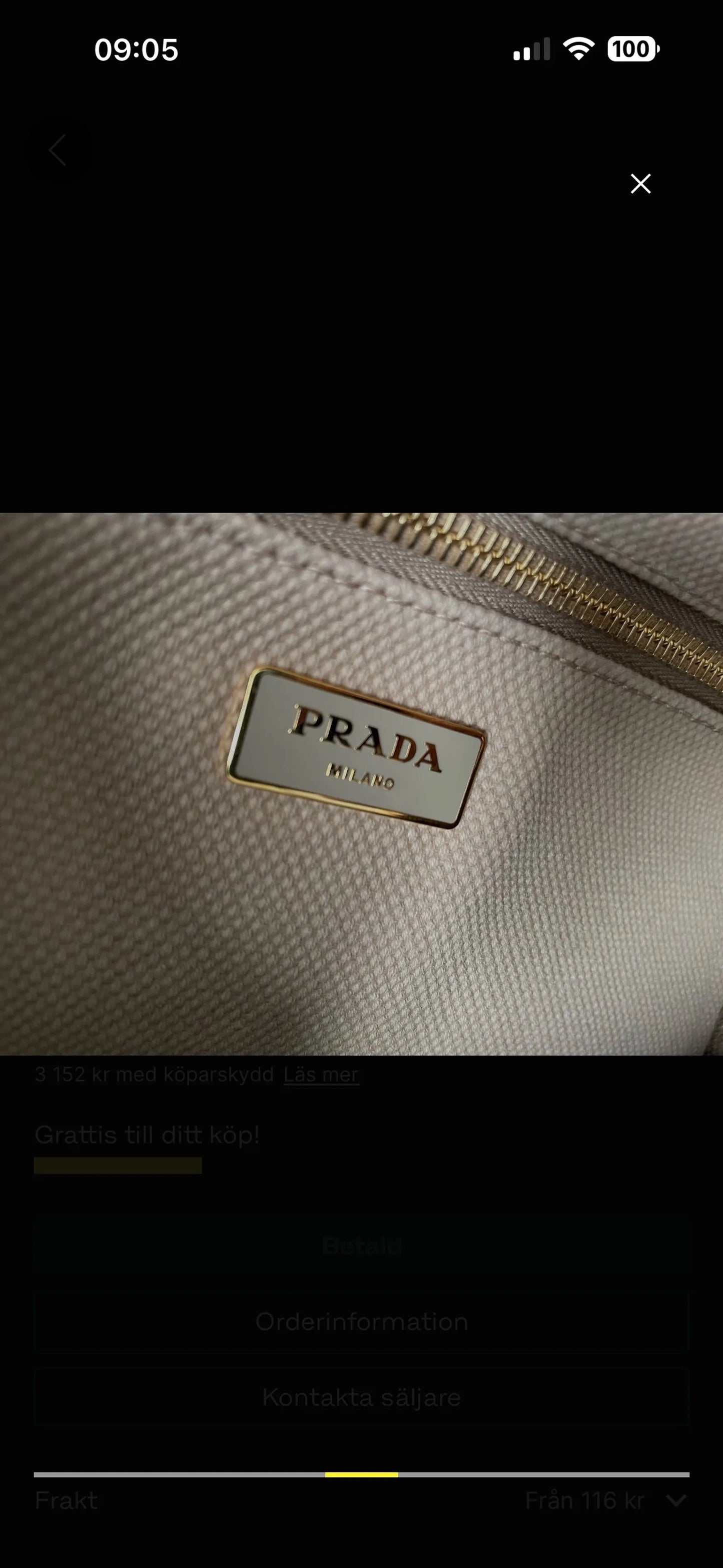 Prada Canapa Tote-handväska