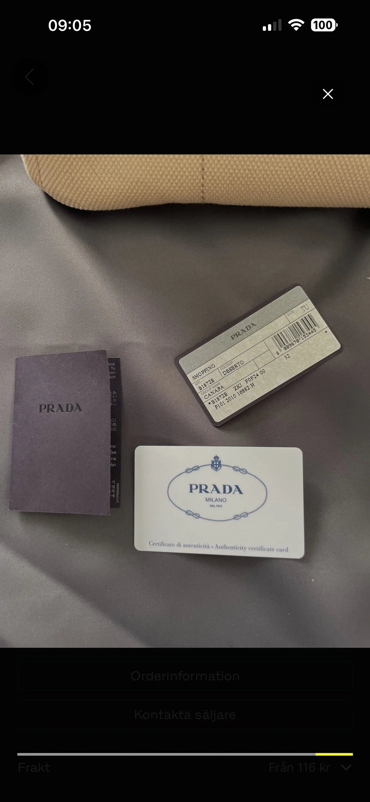 Prada Canapa Tote-handväska