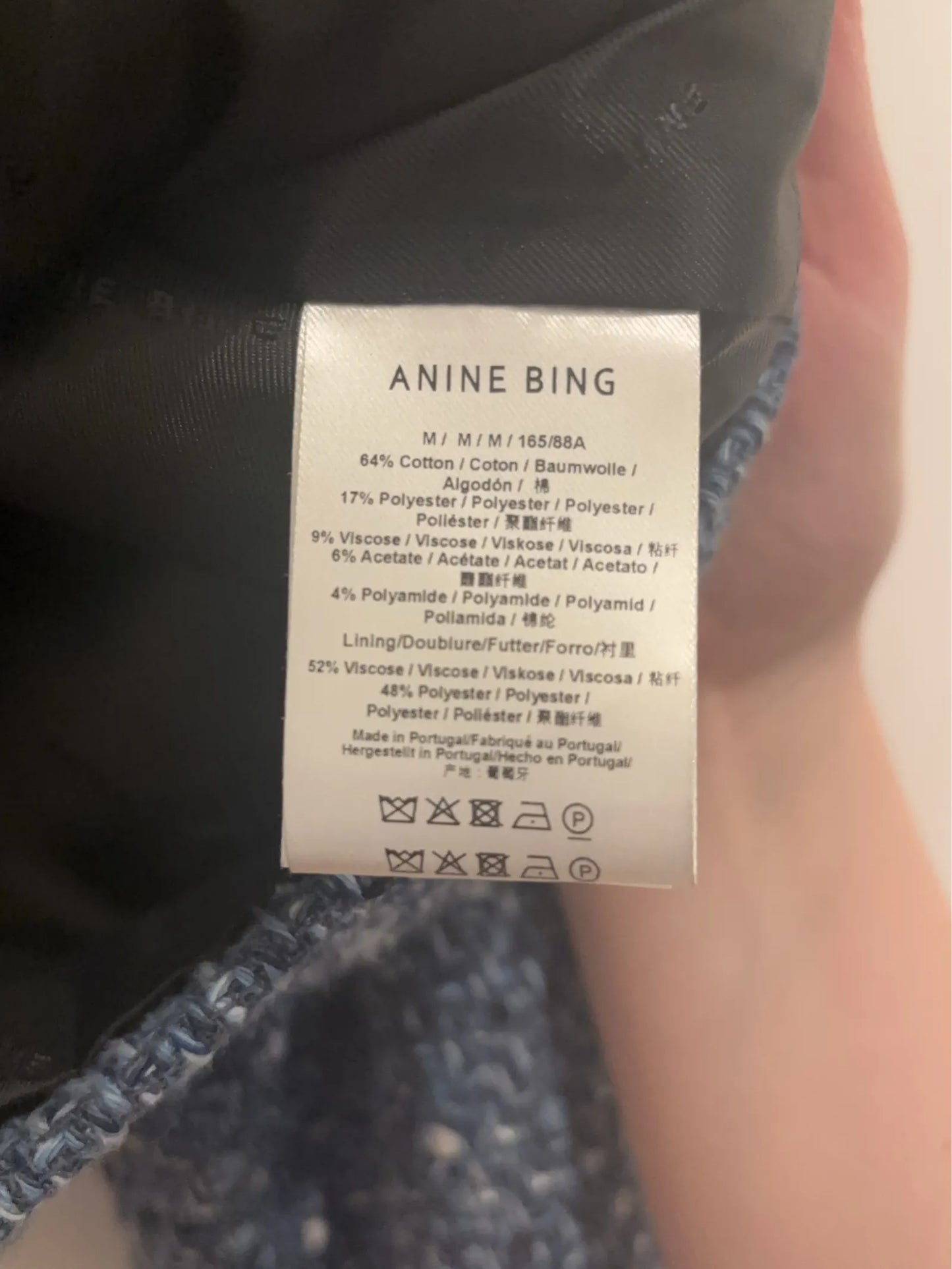 Anine Bing Amber Tweed Blazer