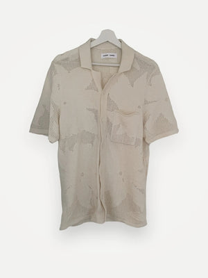 Samsøe Samsøe Saconald - Clear Cream-skjorta NWOT