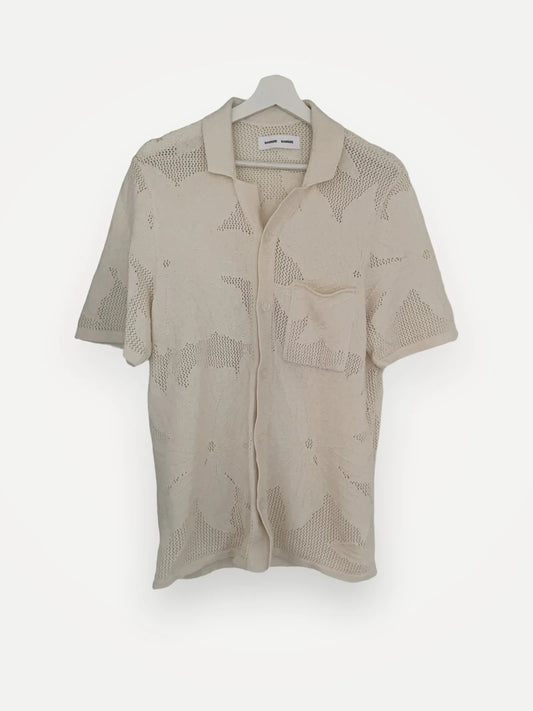 Samsøe Samsøe Saconald - Clear Cream-skjorta NWOT