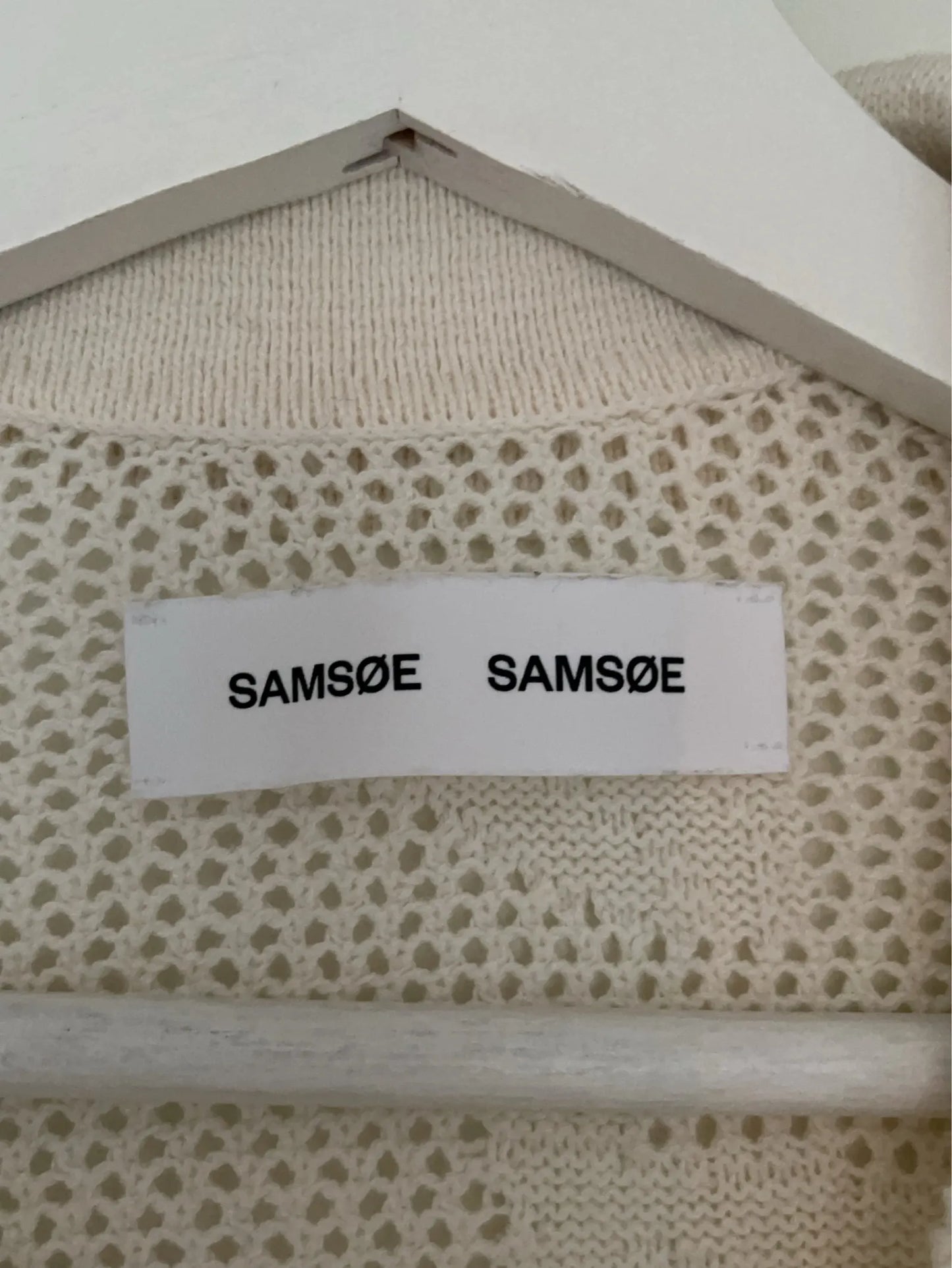 Samsøe Samsøe Saconald - Clear Cream-skjorta NWOT