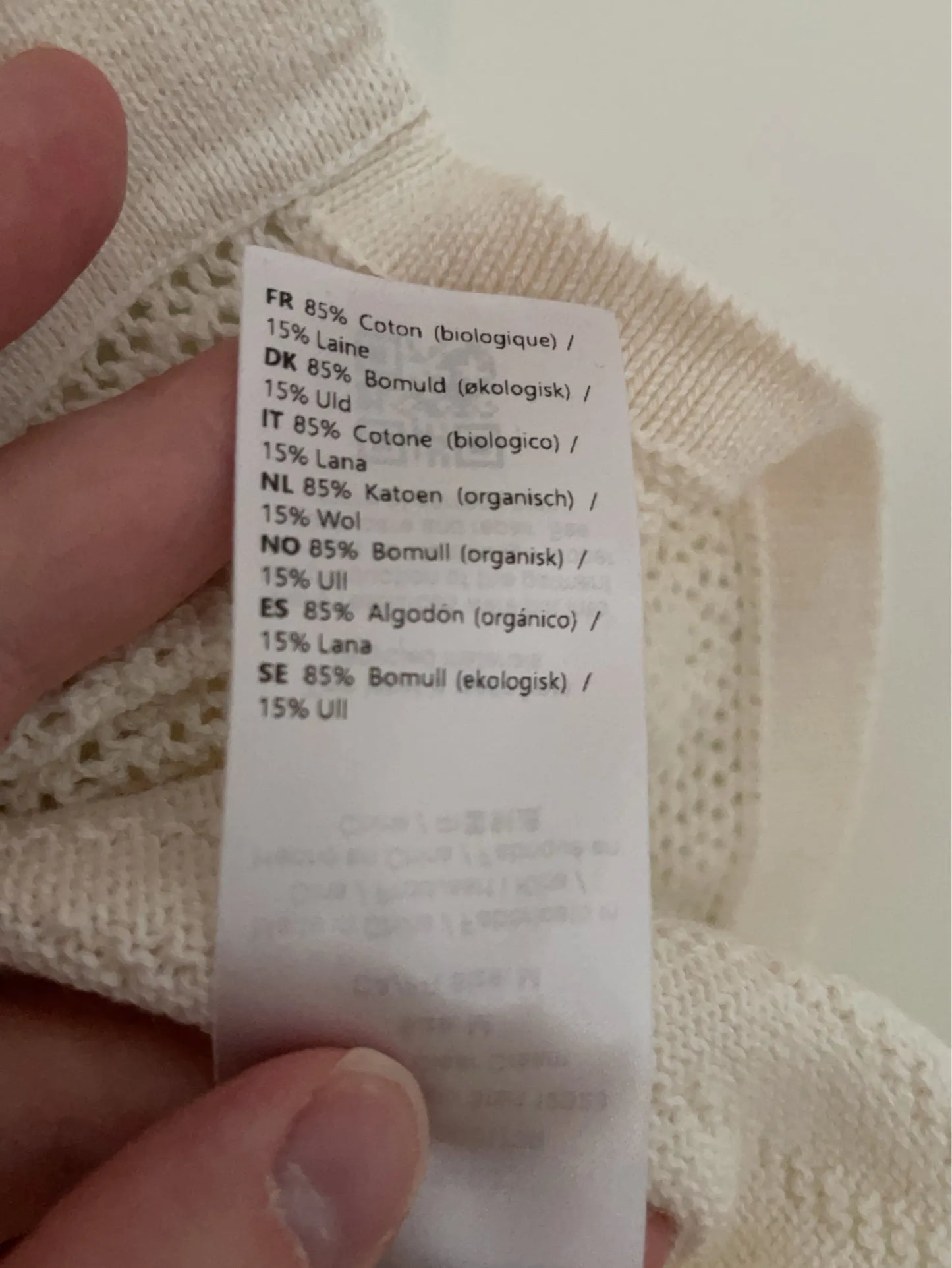 Samsøe Samsøe Saconald - Clear Cream-skjorta NWOT