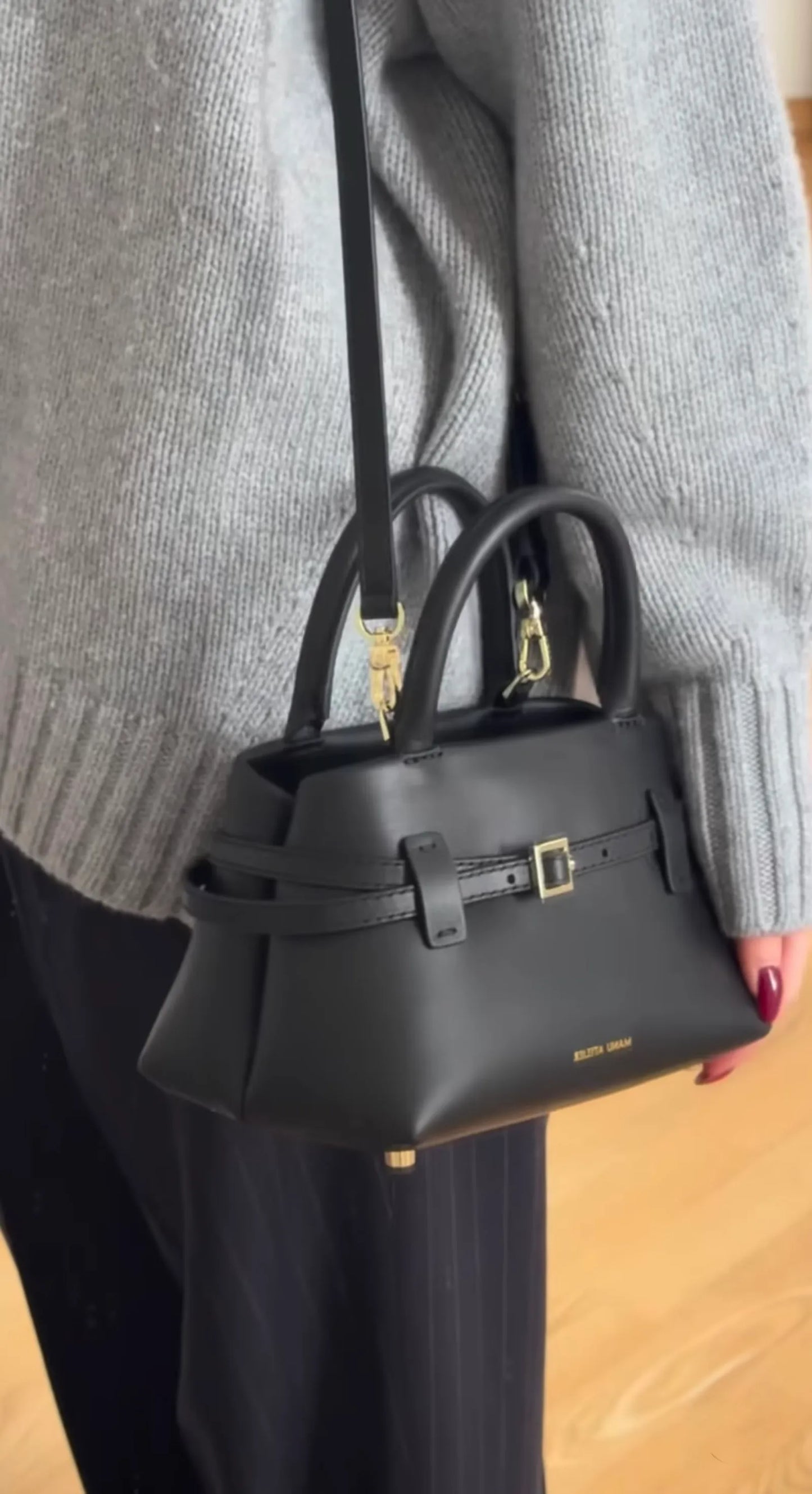 Manu Atelier Le Cambon 20-skinnhandväska NWT