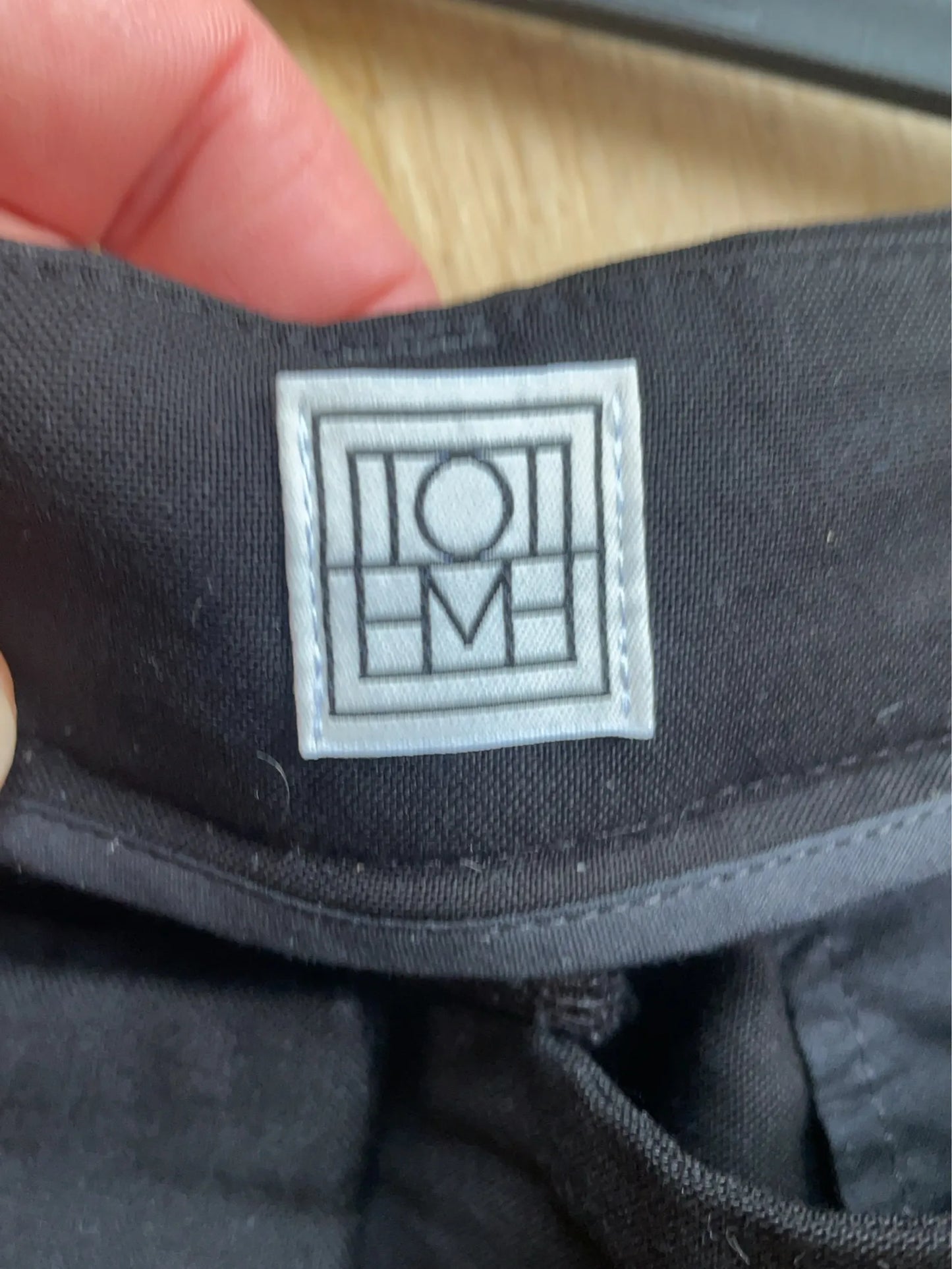 Toteme Double-pleat Fluid Black Suit Trousers