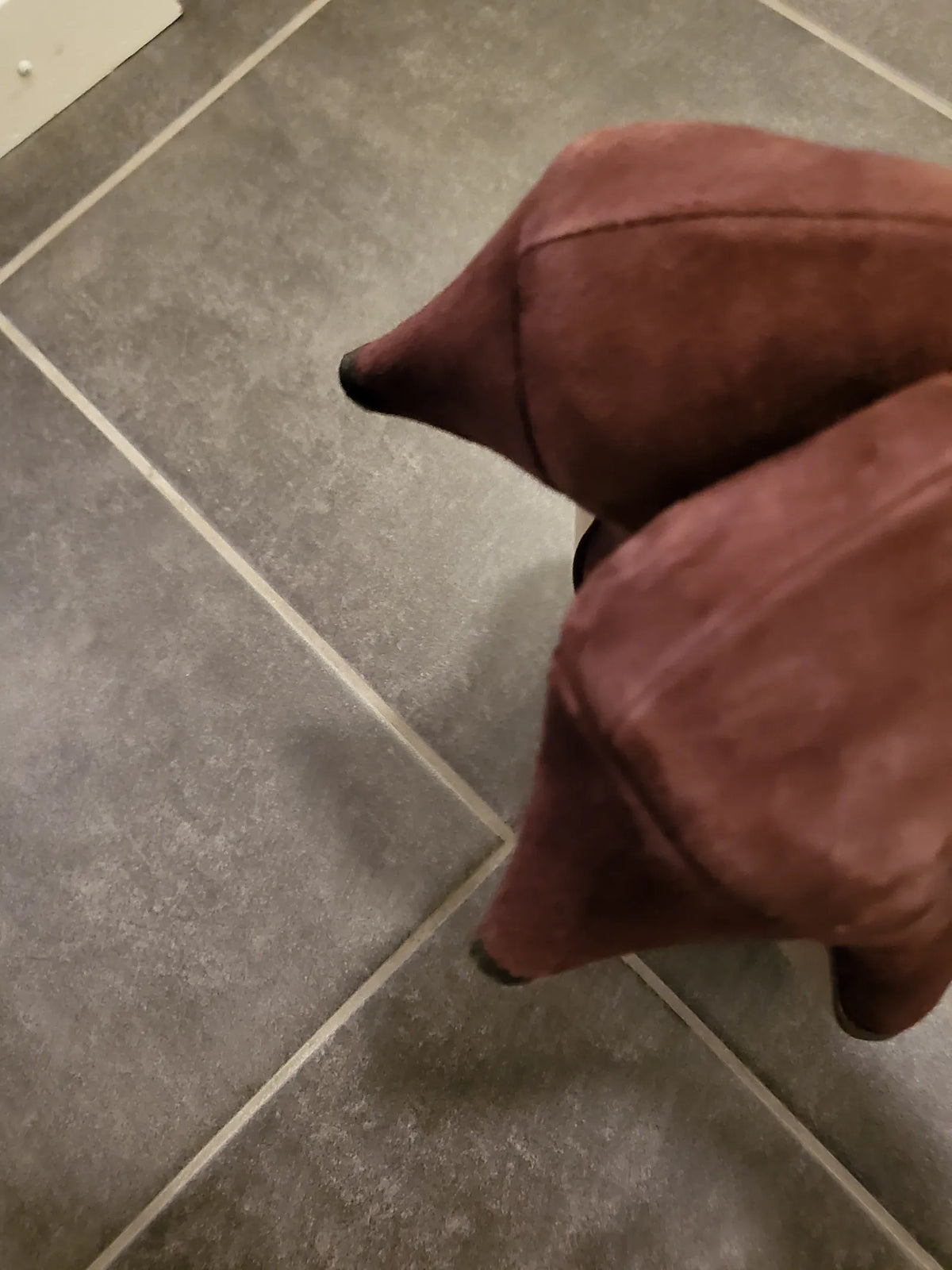 Ganni Janet Suede-skinnklackar