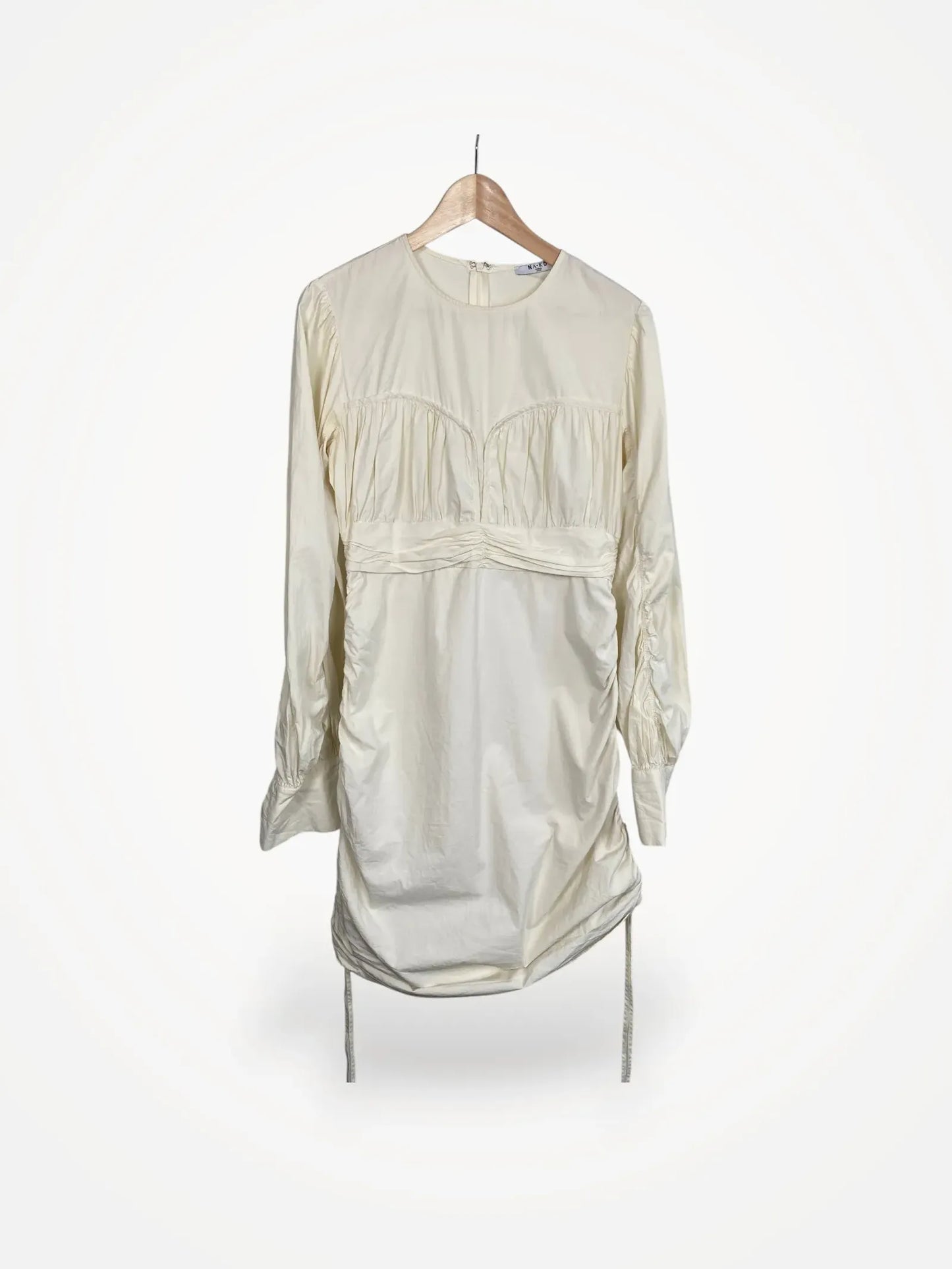 NA-KD Gathered Ballon Sleeve-klänning