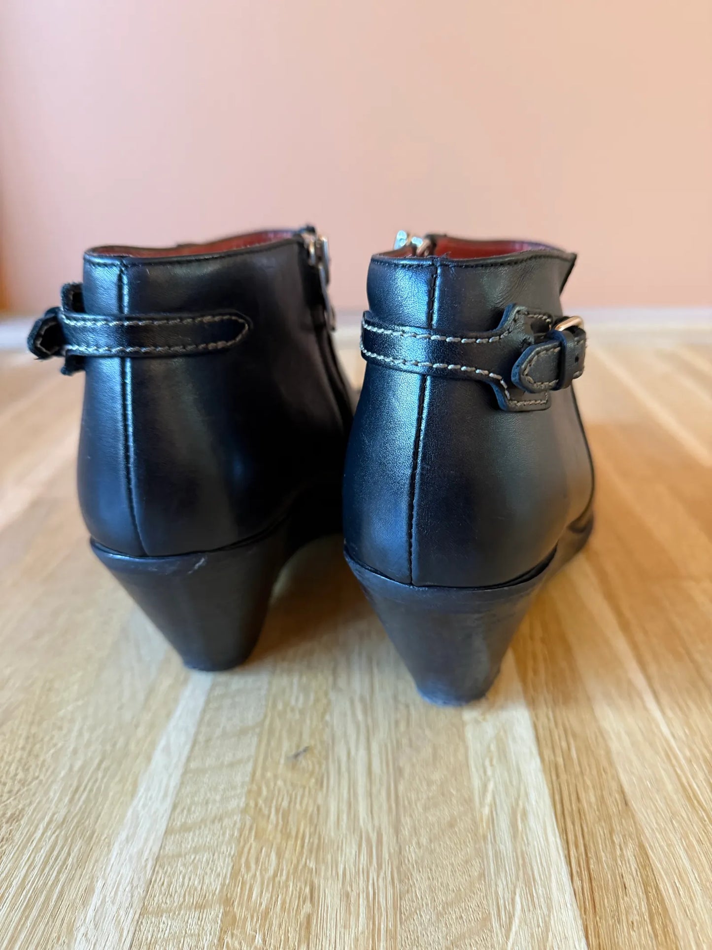 Acne Studios • O Jensen / Jenny Leather Biker Boots