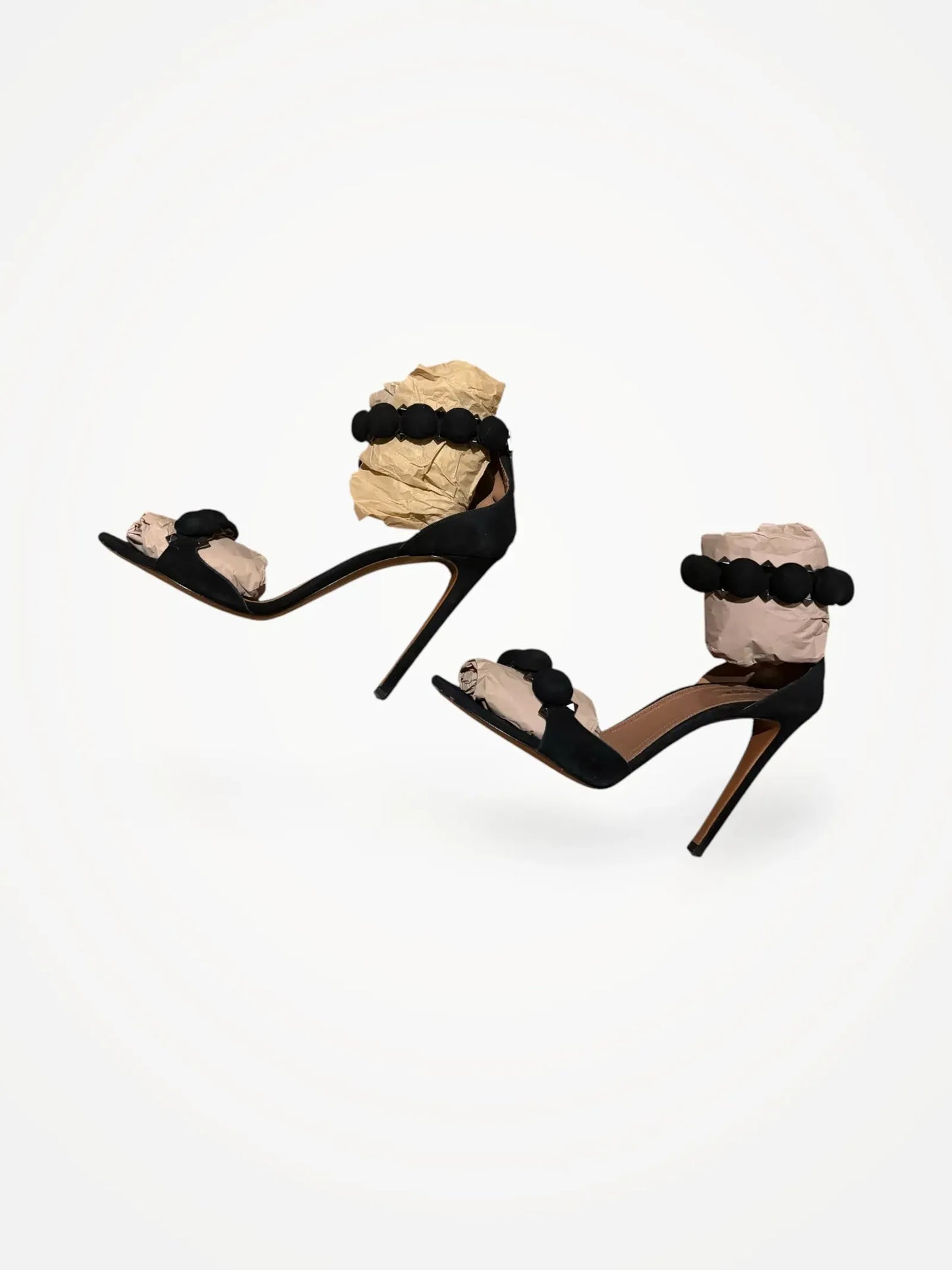 Alaïa La Bombe 90 Suede-skinnklackar