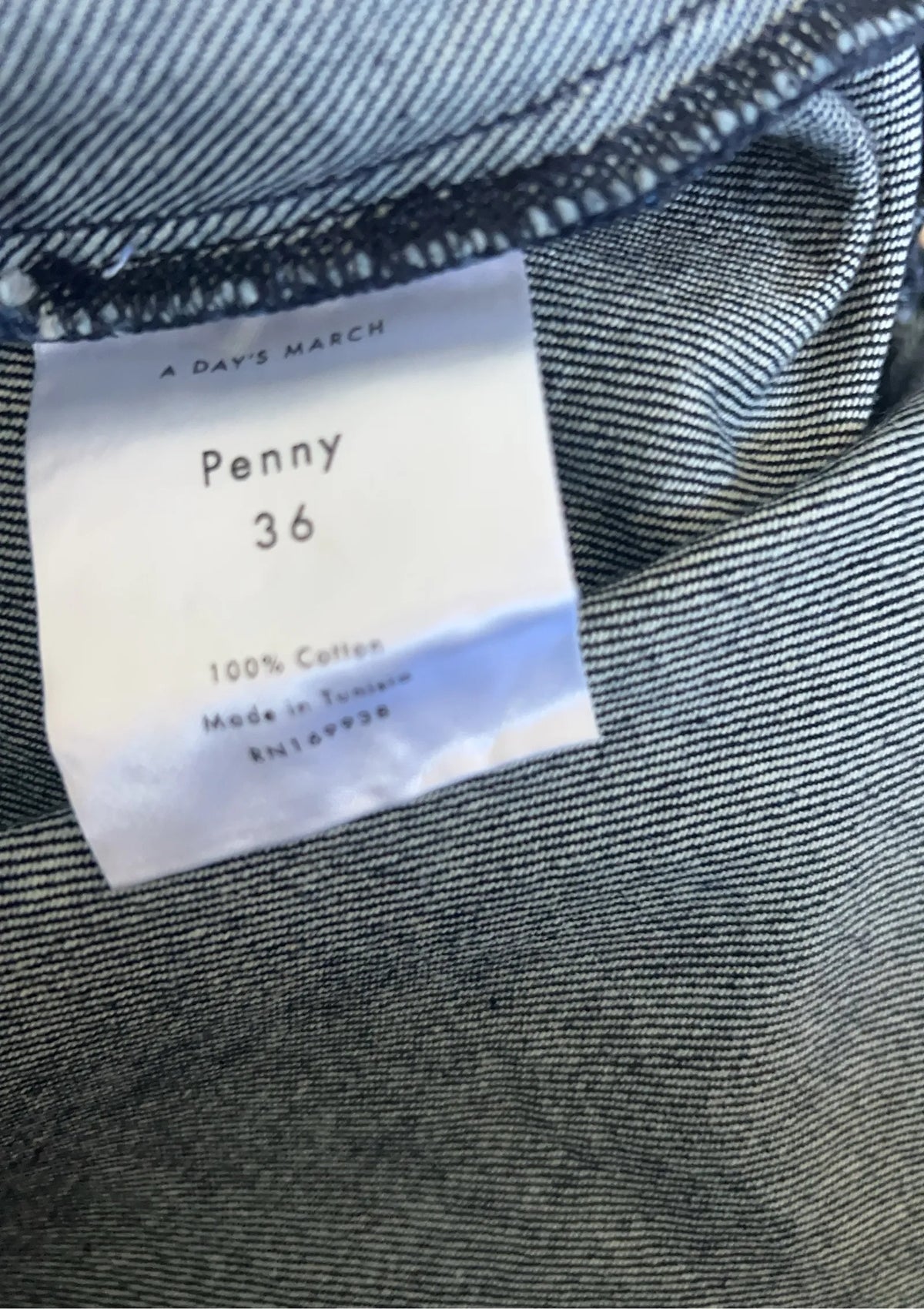 A Day's March Penny Denim Raw Blue Jacket