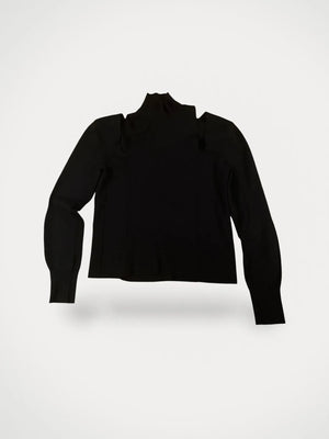 Chloé Slashed Shoulders Turtleneck-ullpolotröja NWOT